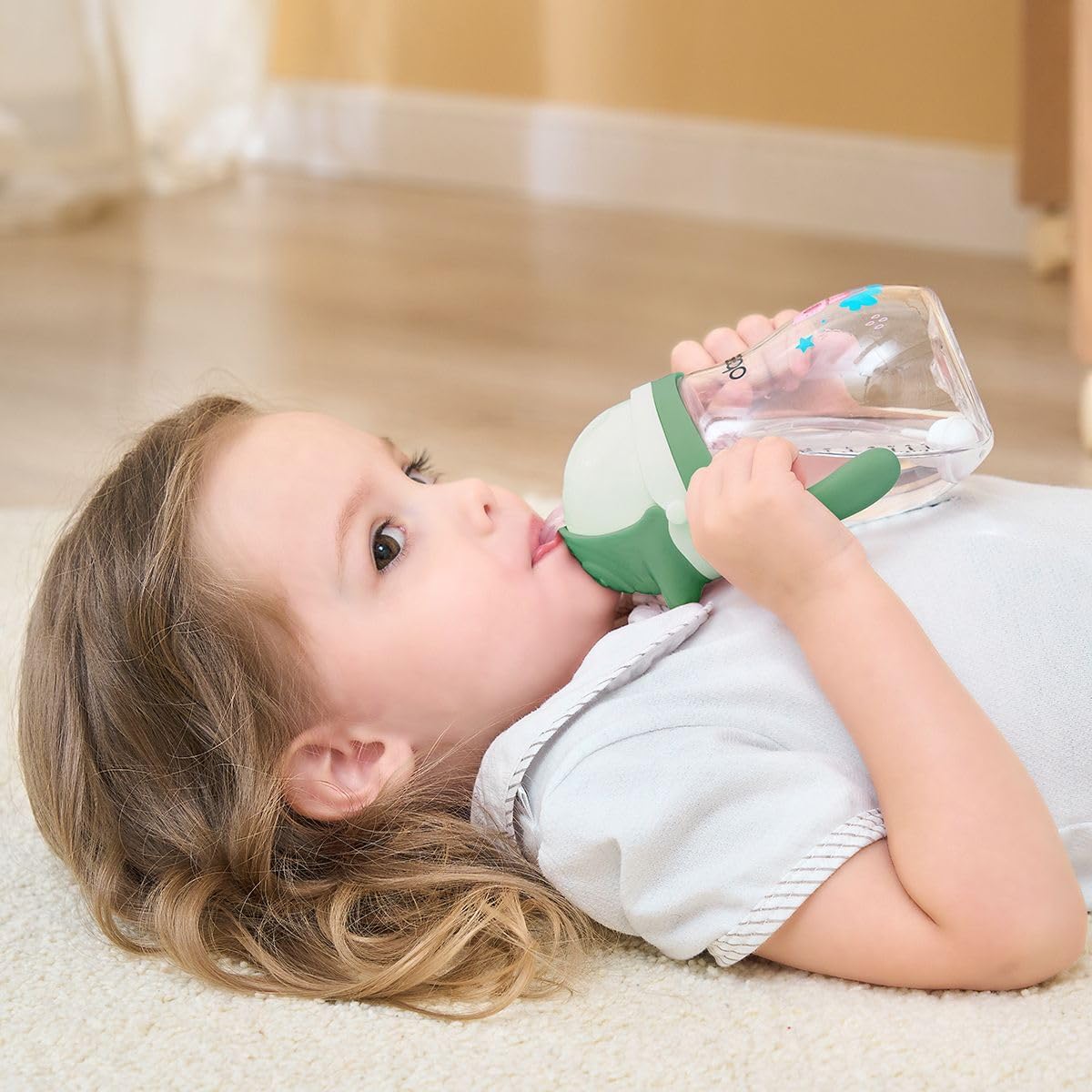 Thumbnail 1 de Oberni Non-Spill Sippy Cup 270ml Green 2 Pack ⌛