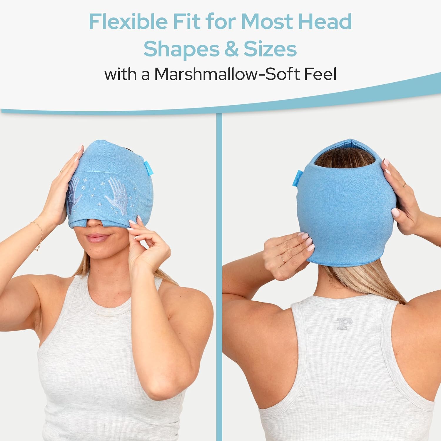 Thumbnail 6 de Soothefy Migraine Relief Cap with Slide-Up Eye Mask