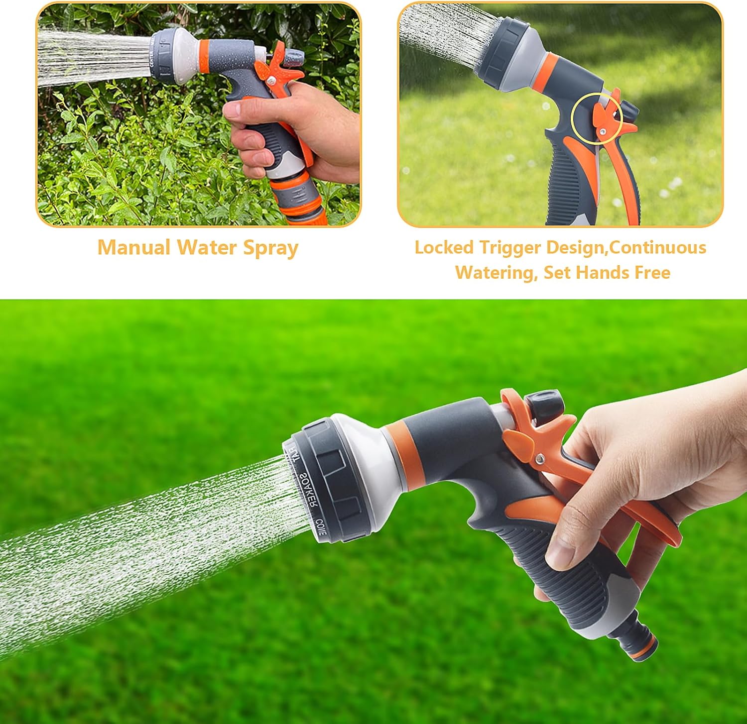 Detalle de Garden Hose Spray Gun Set 8-pattern