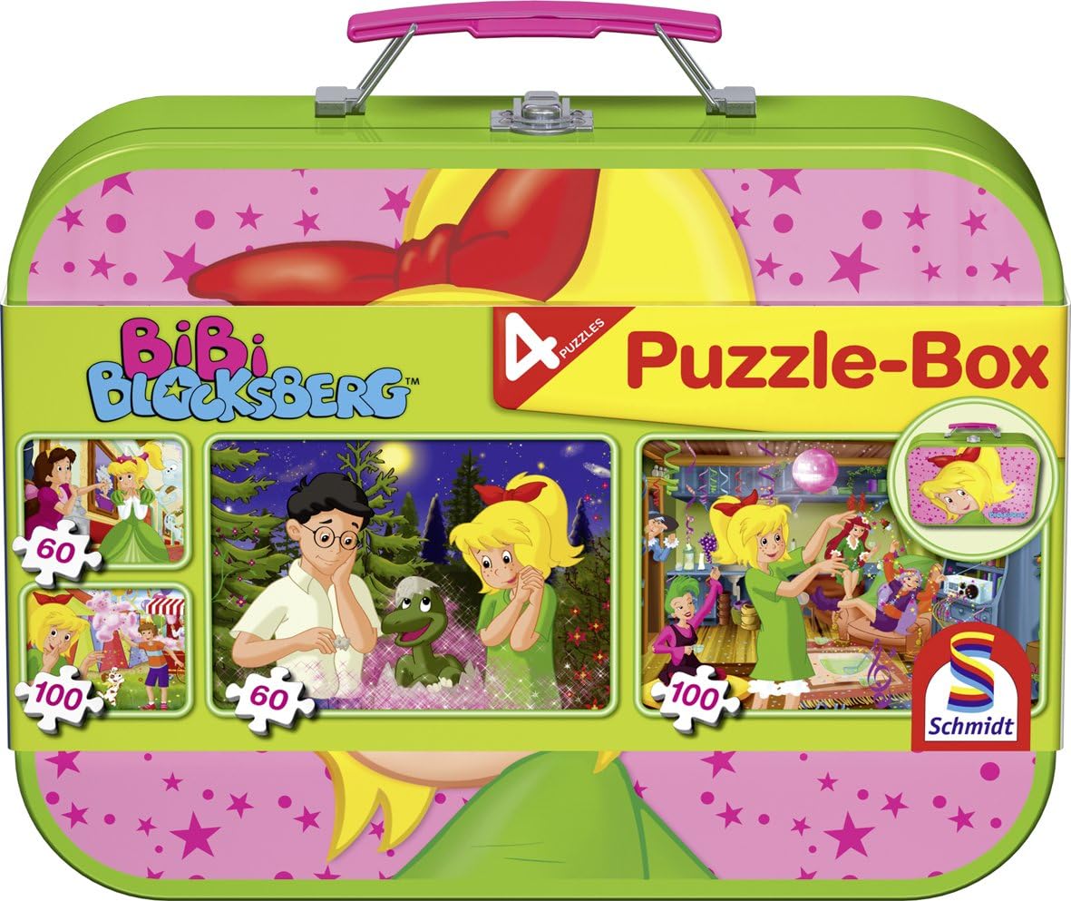 Detalle de Bibi Blocksberg Puzzle-Box 2x60 2x100 Teile