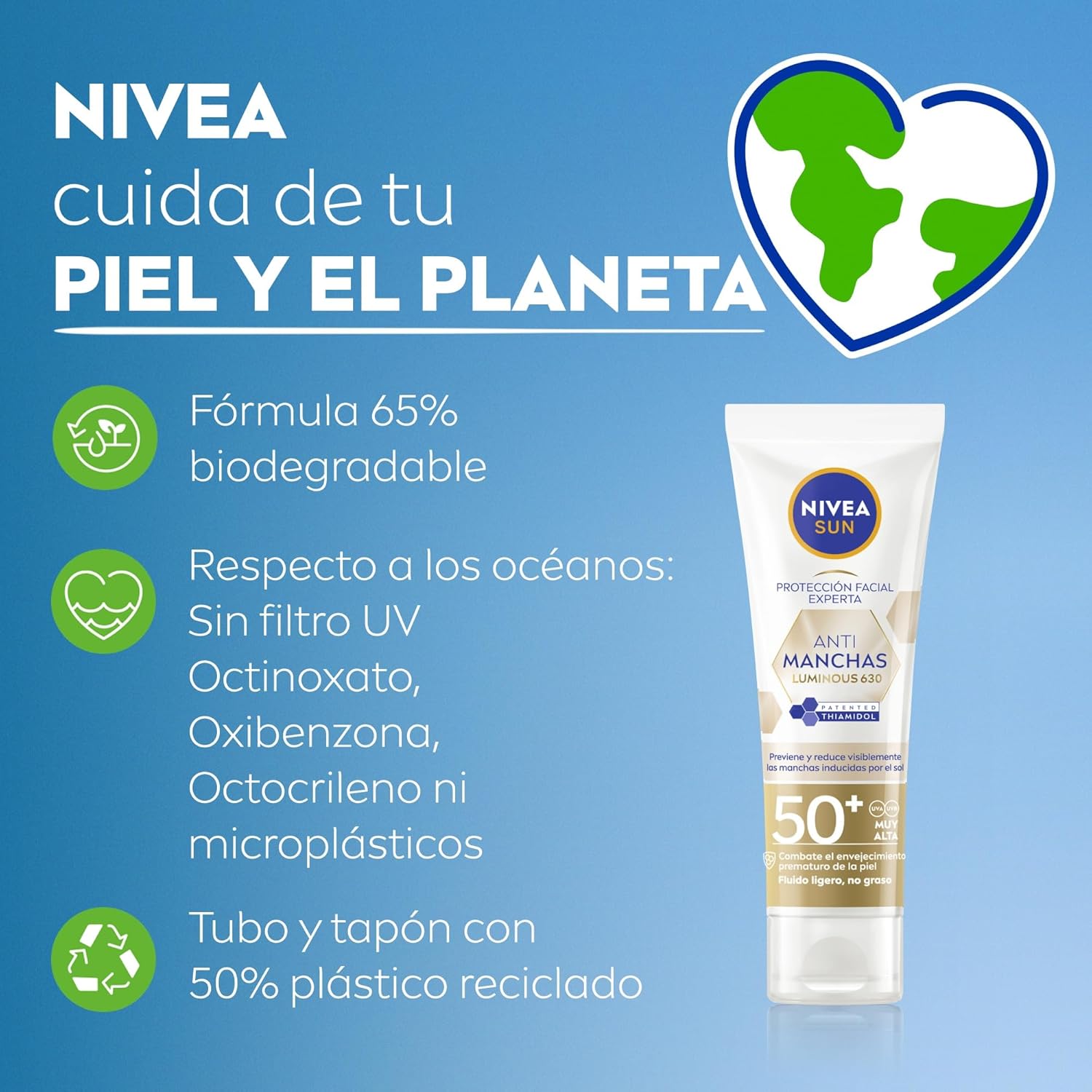 Thumbnail 6 de NIVEA SUN Luminous630 Fluido Facial SPF 50+ 40 ml