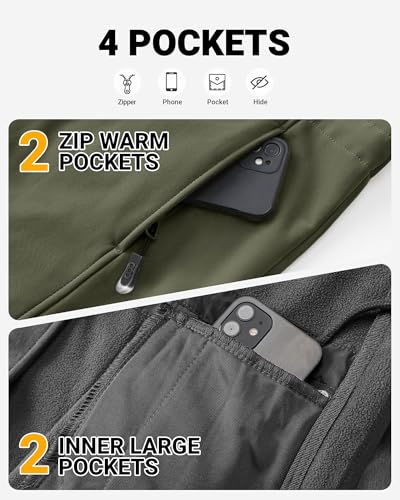 Detalle 2 de Outdoor Ventures Women's Waterproof Softshell Jacket Long Hooded Windbreaker