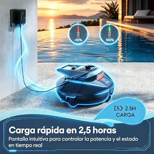 Thumbnail 7 de Pooleco Robot Aspirador Piscina sin Cable con Flotador y 3 Motores – limpieza de fondo eficiente