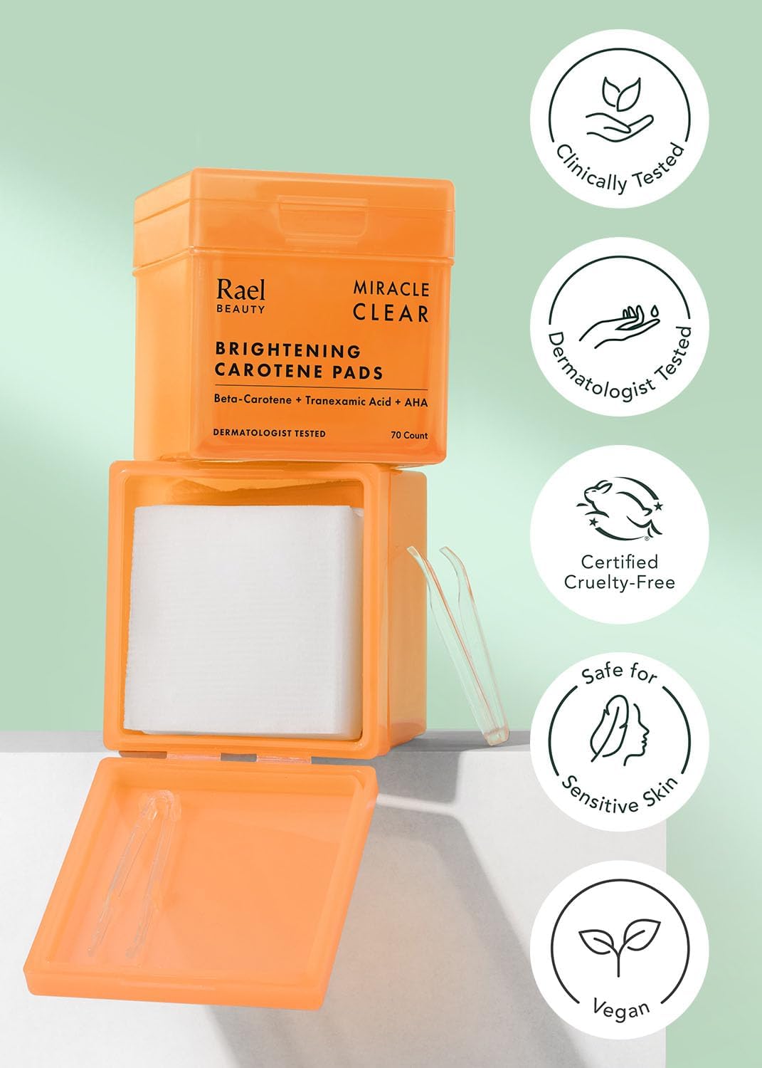 Thumbnail 6 de Rael Miracle Clear Toner Pad — Tampons exfoliants et hydratants 70 unités