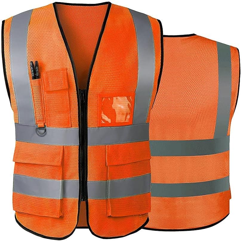 Thumbnail 5 de Tydon Guardian Hi Vis Reflective Vest – ANSI/ISEA 107 Class 2, 5 Pocket Breathable Safety Vest