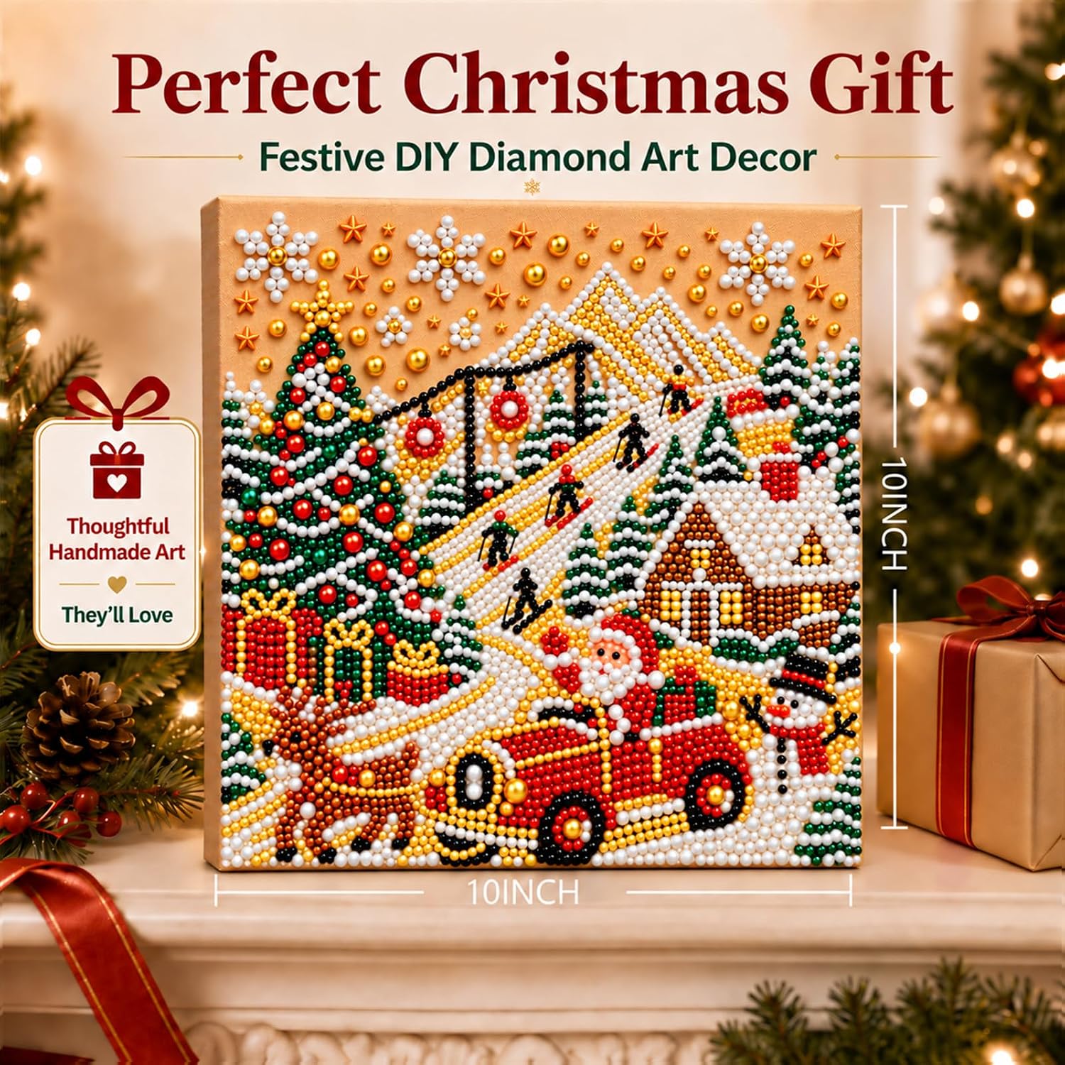 Detalle 2 de Diamond and Pearl Art Kit, 10 x 10 in