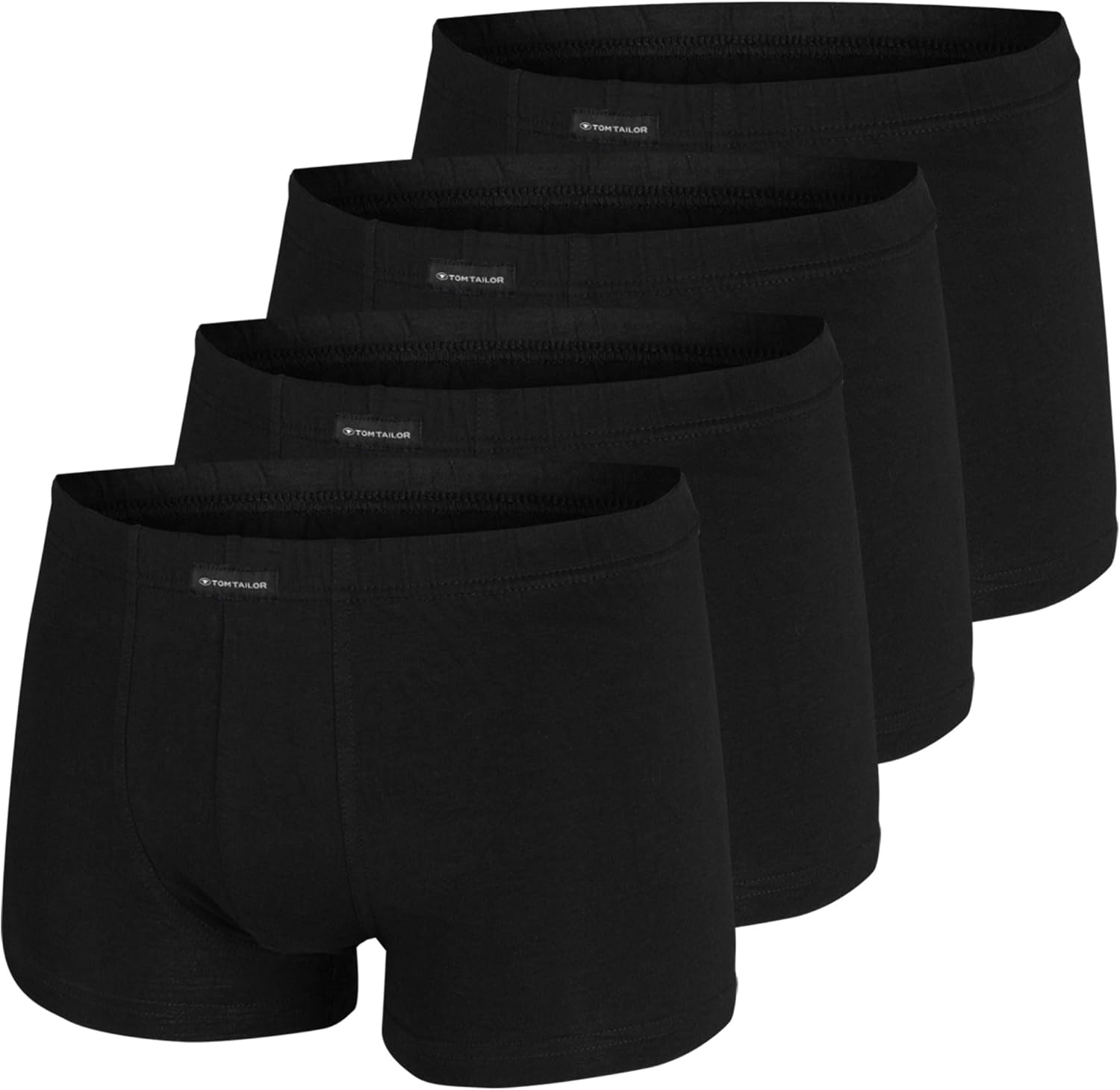 Thumbnail 5 de TOM TAILOR Boxershorts 4er Pack Herren Basic Unterhosen aus natürlicher Baumwolle