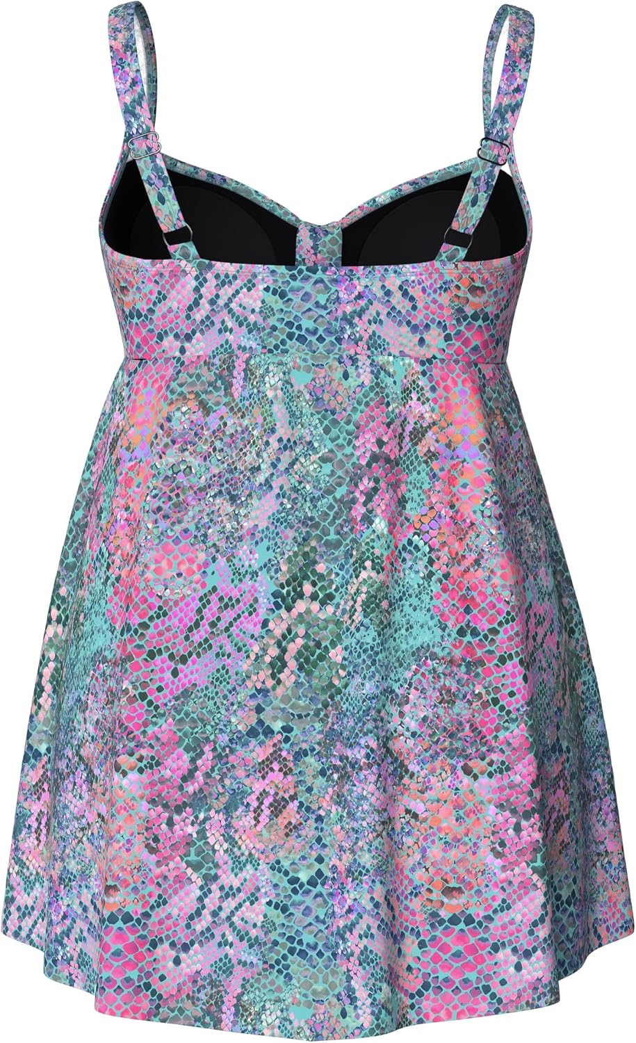 Detalle de Ulla Popken Plus Size Badekleid Schlange