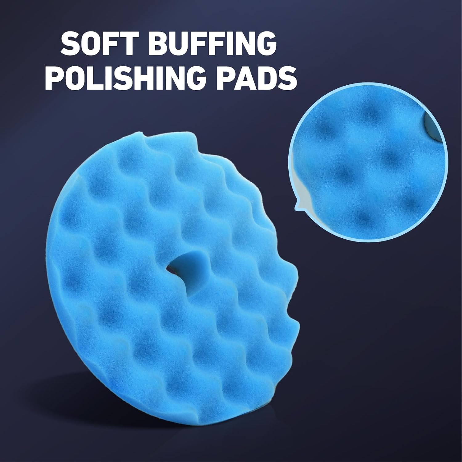 Detalle de Autolock HFPGP5C-001 5-Inch Buffing Pad Kit, 7-Piece Wool and Foam