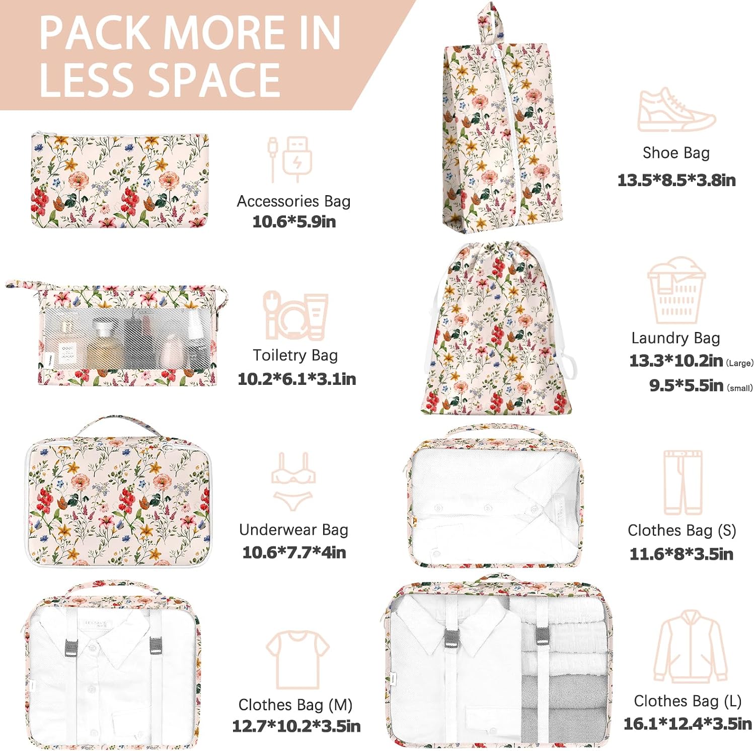 Thumbnail 1 de KPX Packing Cubes, 8-Piece Set