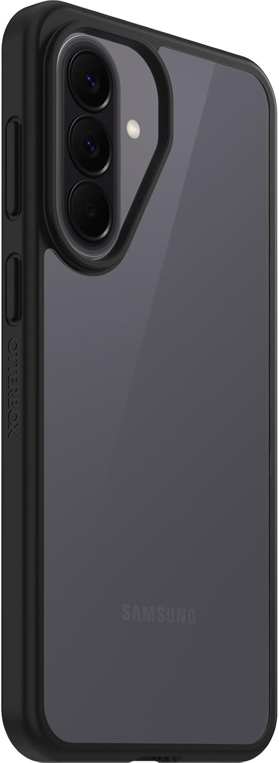 Detalle de OtterBox Cover React Series per Samsung Galaxy A57 5G – Trasparente/Nero, protezione MIL-STD 810G e design ultra-sottile