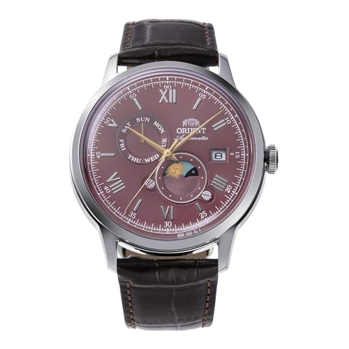 Detalle de Orient Classic Bambino Sun & Moon AK08: Orologio uomo automatico a carica manuale, stile Day & Night