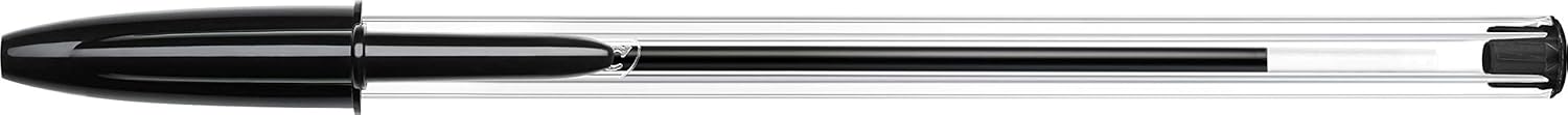 Detalle de BIC Cristal Original, Bolígrafos Negros 1.0 mm – Caja 150 ✍