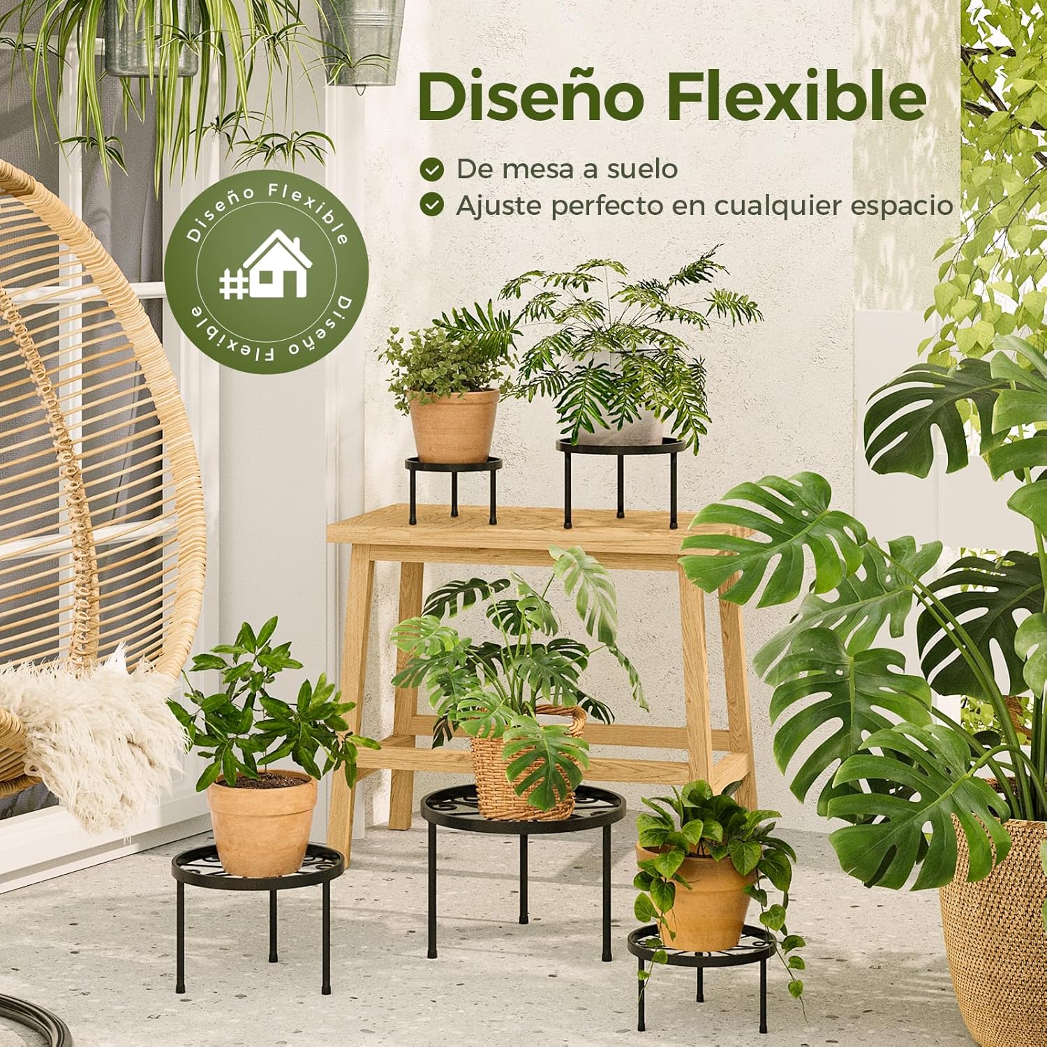 Thumbnail 5 de Bamworld soportes para flores 5 piezas