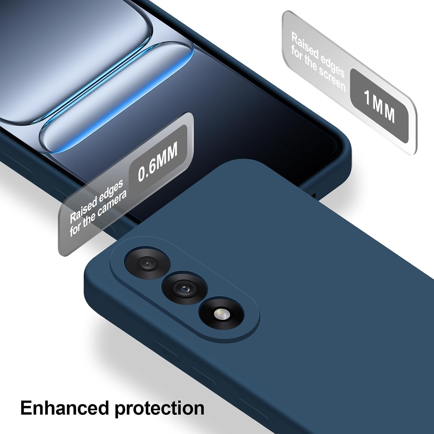 Detalle de Btstring Silikonhülle für OnePlus Nord 5 – Ganzkörper Schutzhülle in Blau