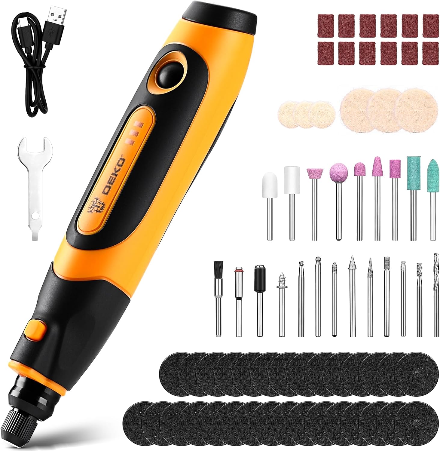 Thumbnail 6 de DEKO Mini Trapano Elettrico: Multiutensile fai da te con 70 accessori, 3.6 V Rosa