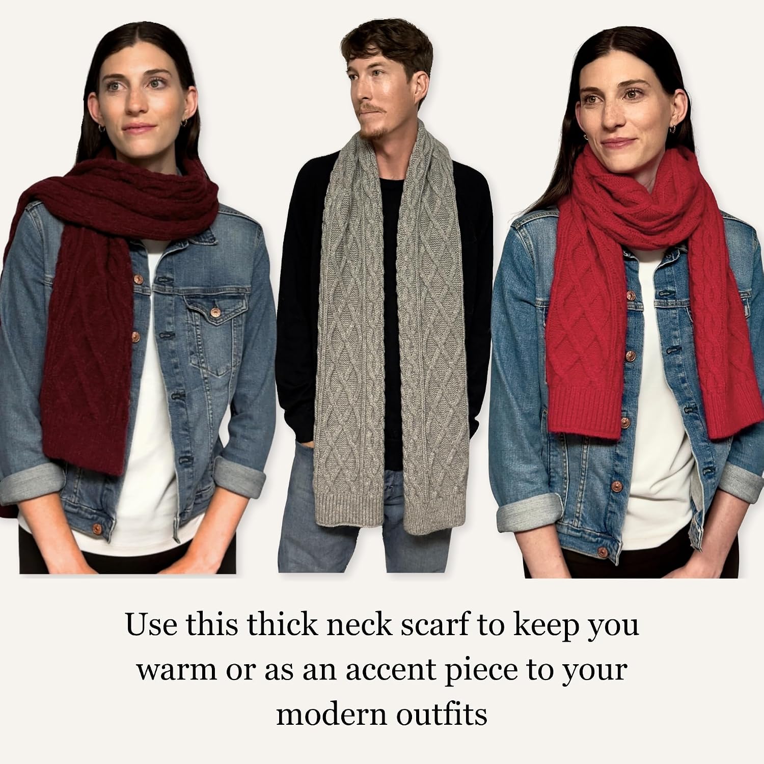 Thumbnail 6 de Humble Hilo Knitted Scarf, 72" x 11.5