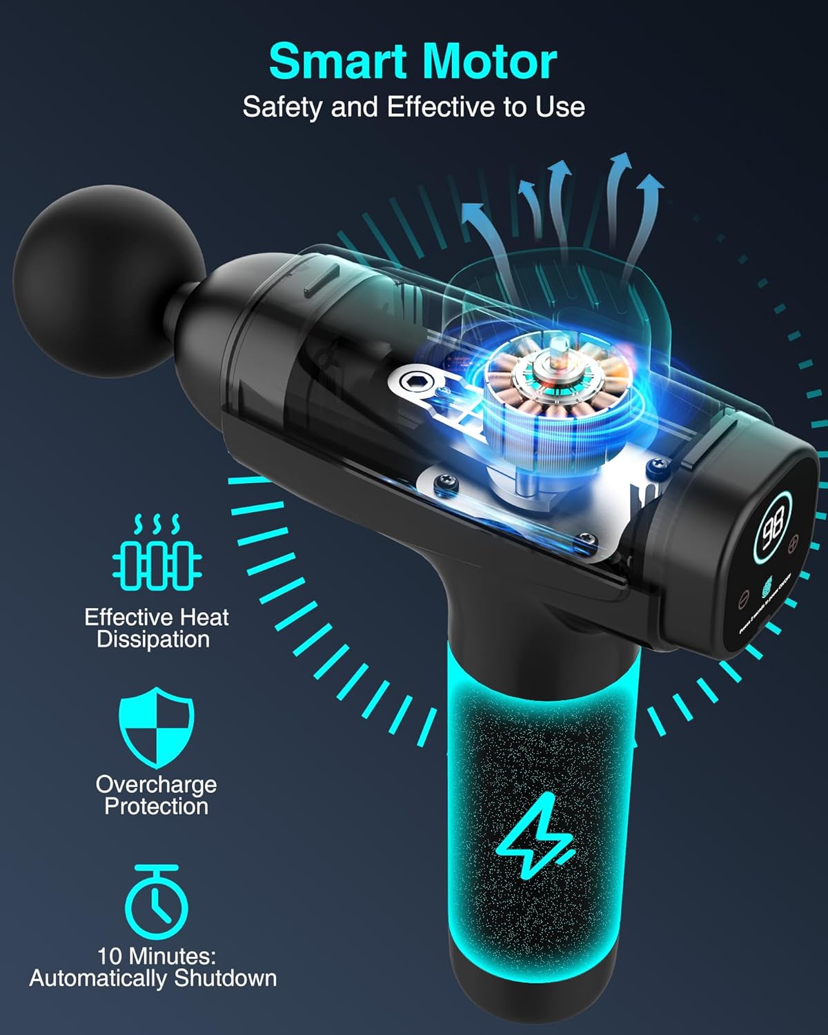 Thumbnail 2 de Massage Gun Deep Tissue 30-speed handheld massager