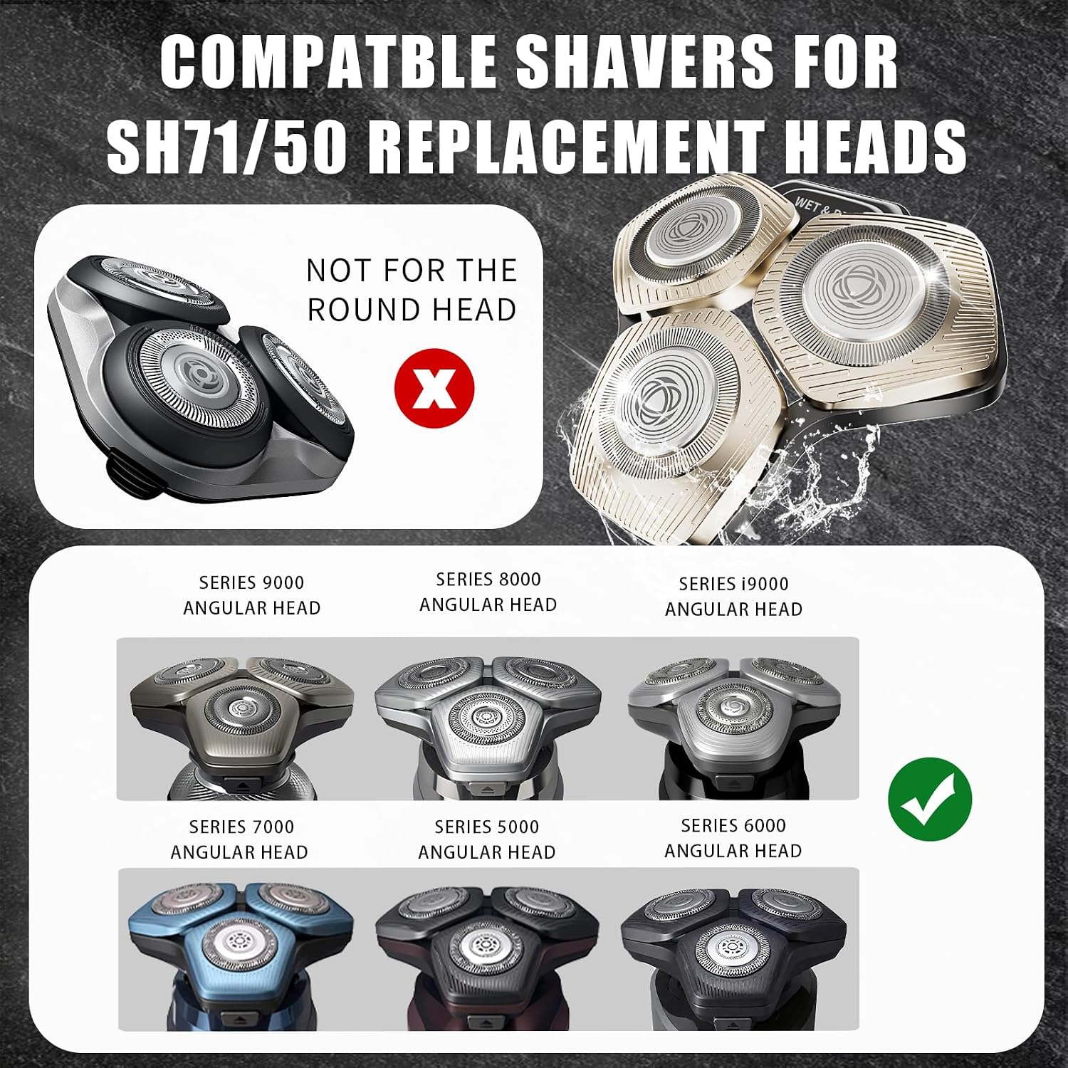 Thumbnail 6 de SH71/50 Shaving Heads for Philips S5 S7 SU SP