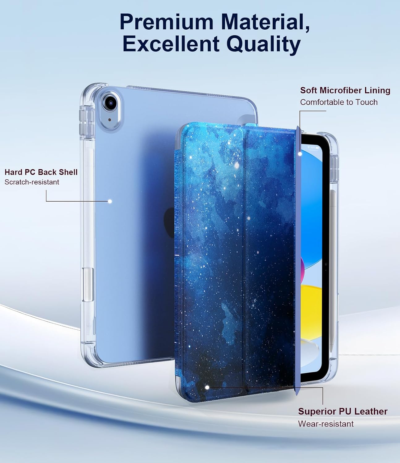 Thumbnail 5 de TiMOVO Case for iPad A16 11th Gen 11-inch — Blue starry sky