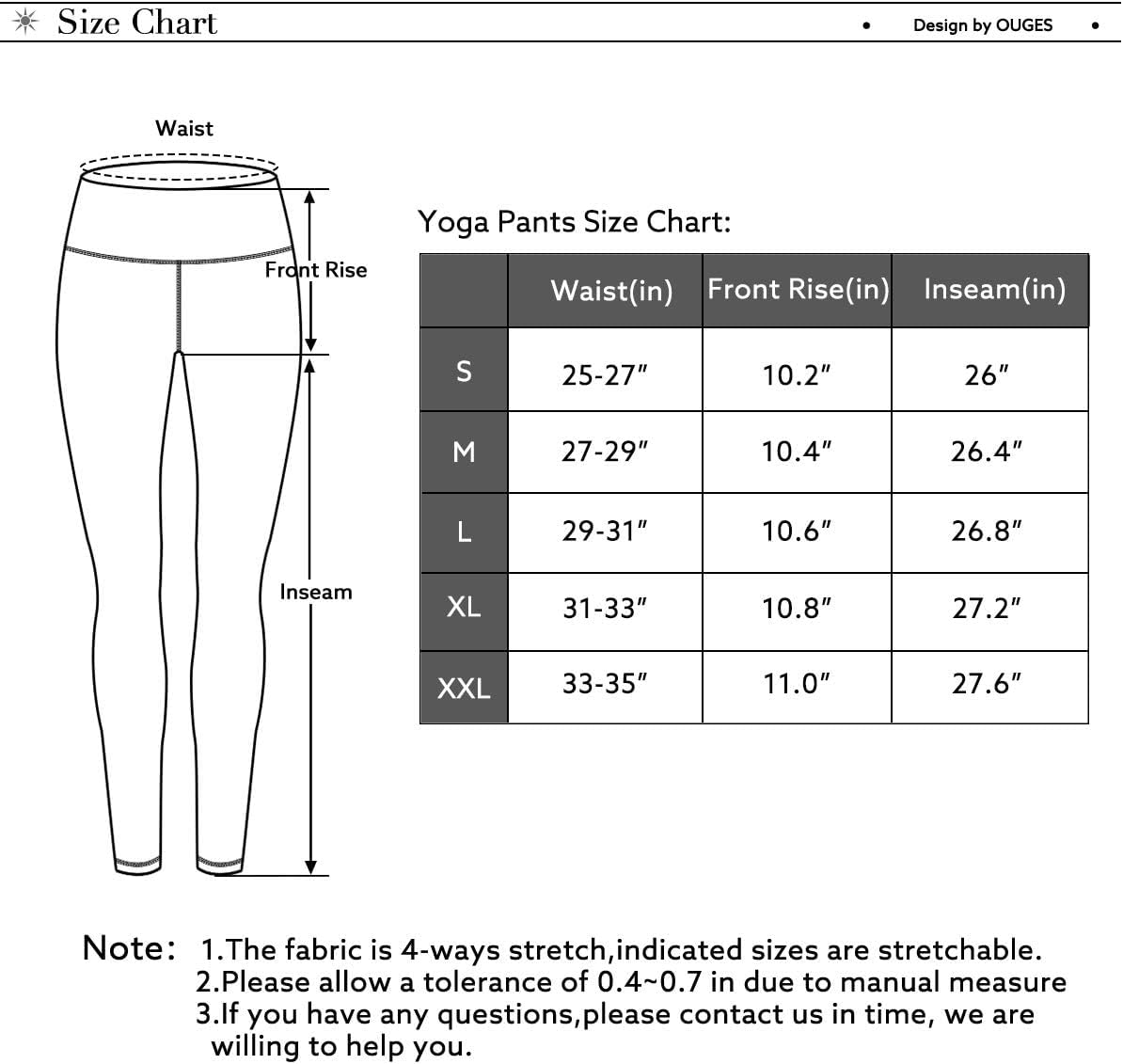 Thumbnail 5 de OUGES Damen Sport Leggings High Waist Yogahose đ§â