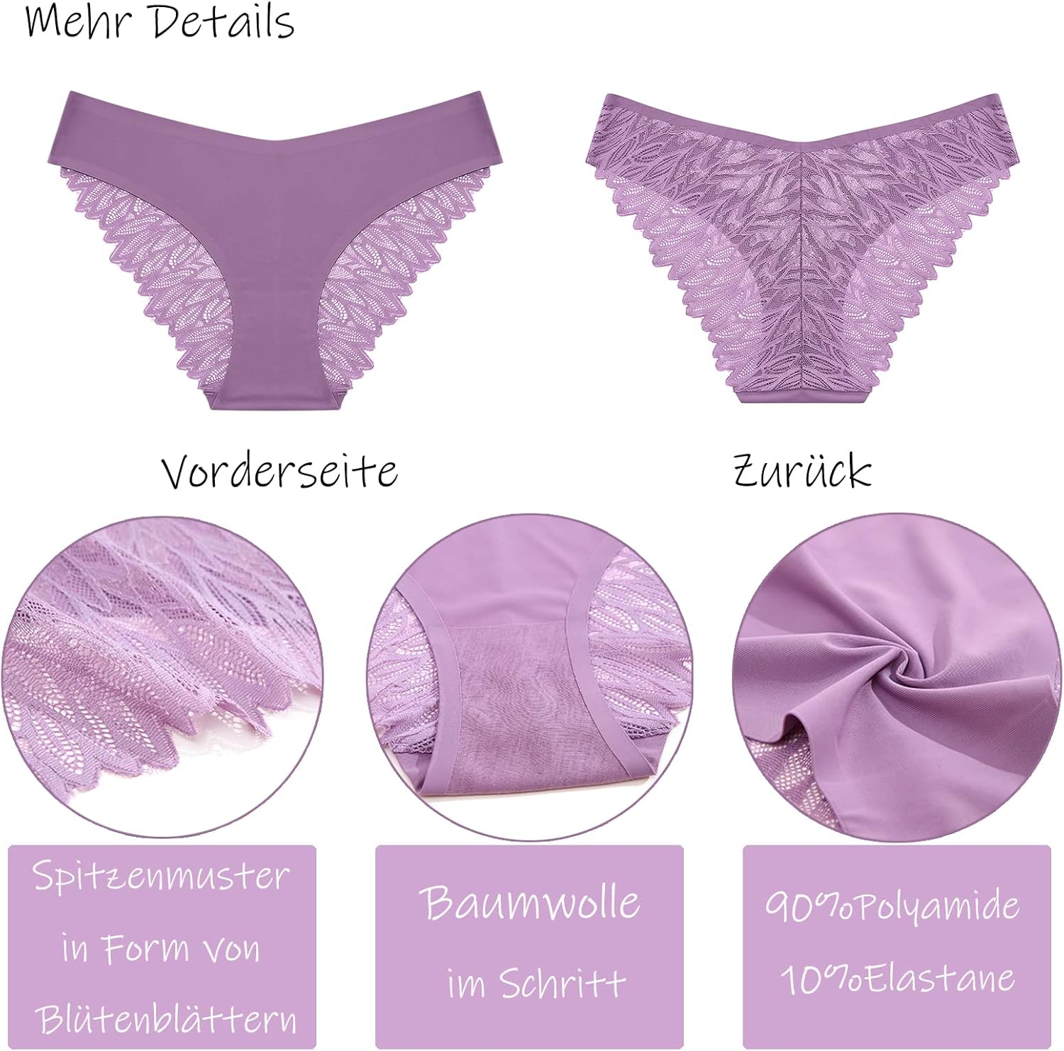 Thumbnail 6 de FINETOO Seamless Slips Damen Nahtlose Unterwäsche