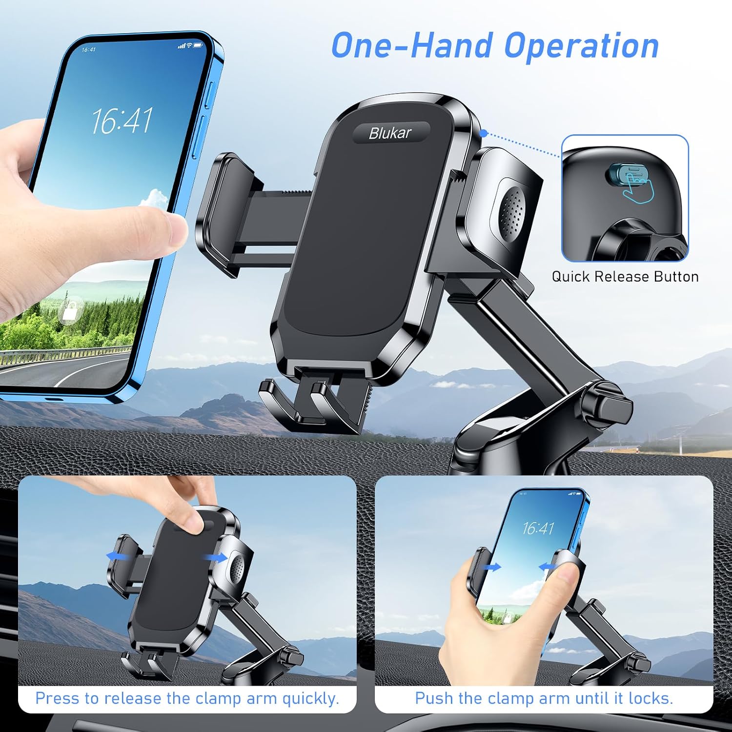 Thumbnail 6 de Blukar Car Phone Holder 360° rotation