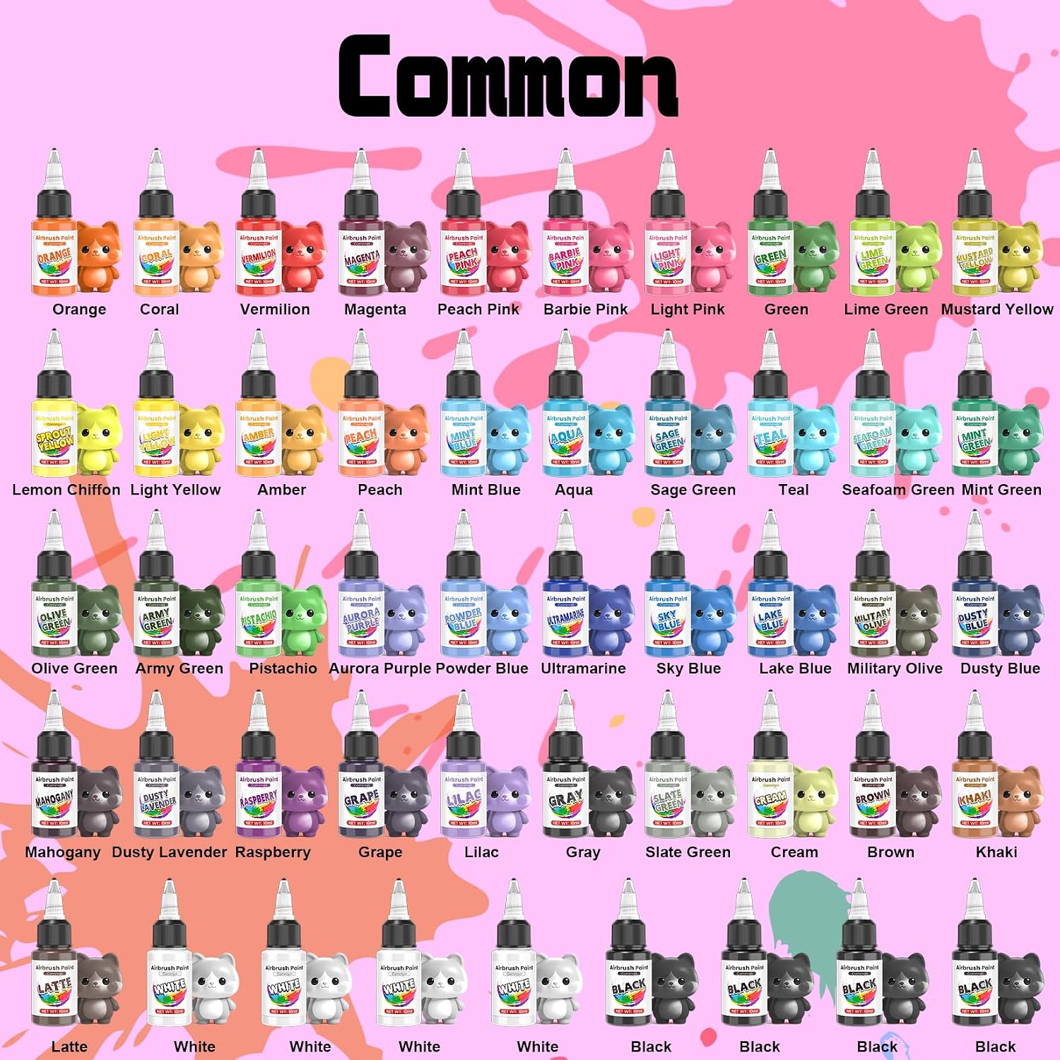 Thumbnail 1 de Airbrush Paint Set, 72 Colors
