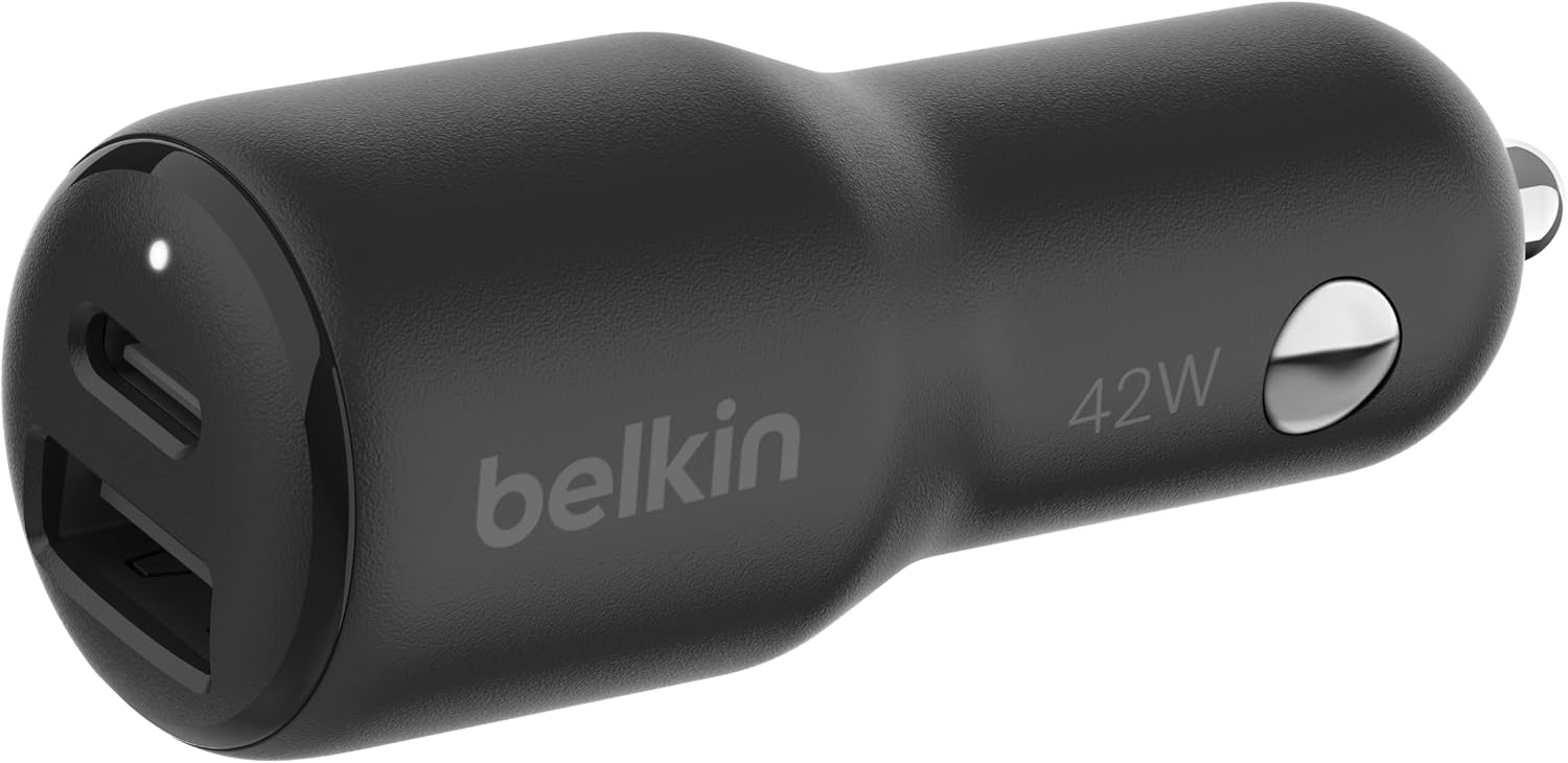 Detalle de Belkin CCB005qcBK 車載充電器 42W、USB-C 30W・USB-A 12W、PD/PPS対応
