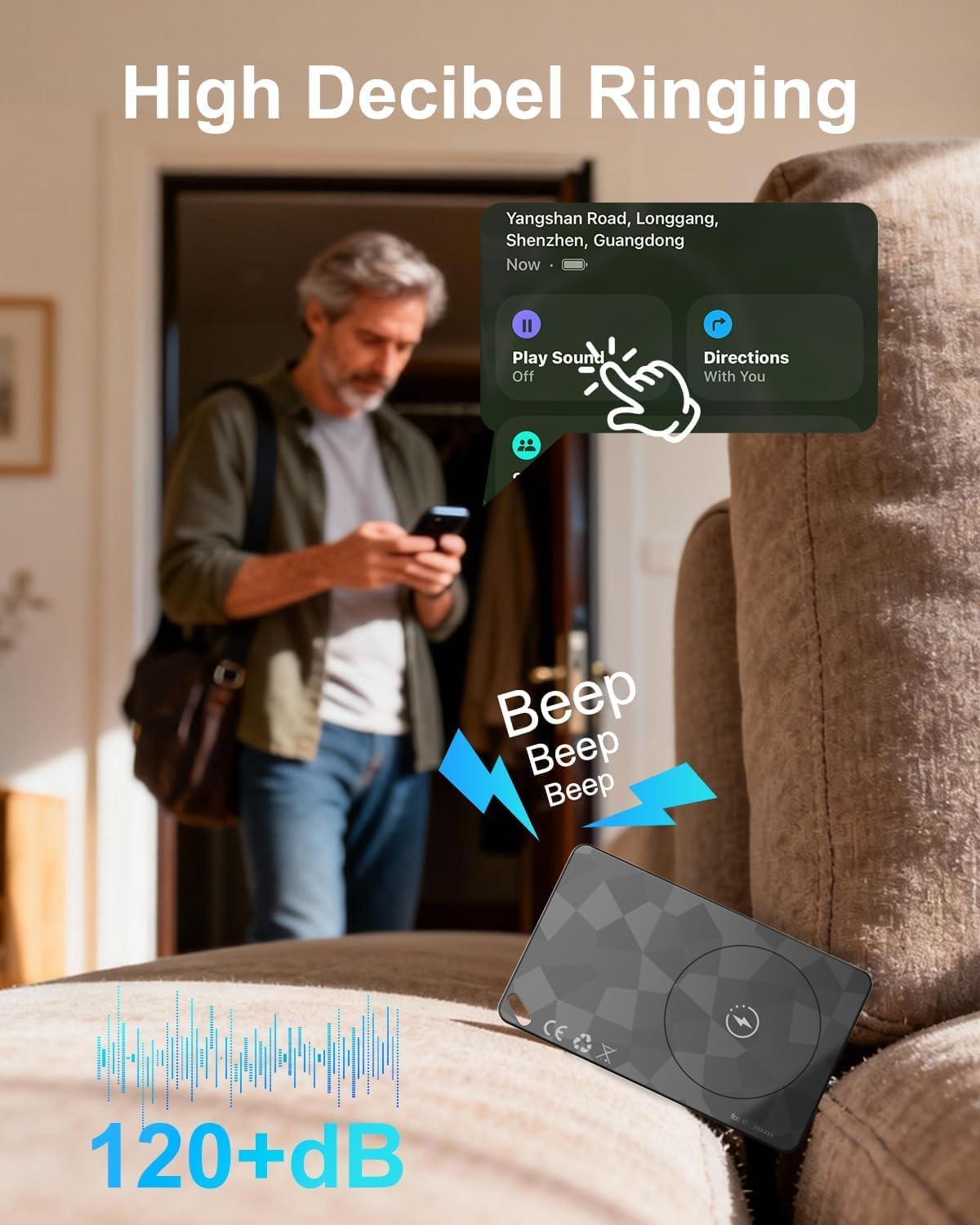 Thumbnail 4 de 2026 Wallet Tracker Card Bluetooth GPS