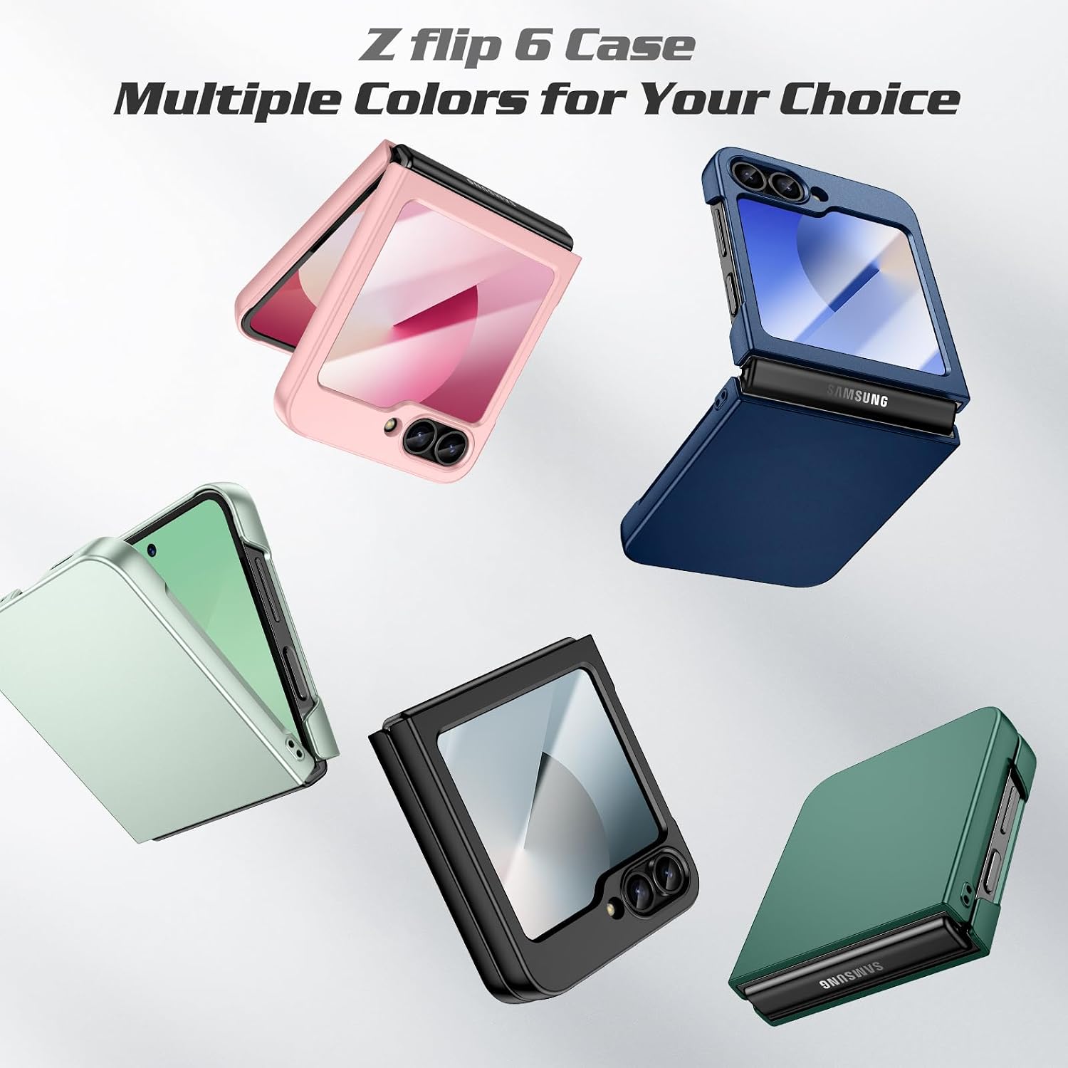 Thumbnail 6 de Doeshine Ultra Slim Case with Built-in Screen Protector for Samsung Galaxy Z Flip 7 FE / Z Flip 6
