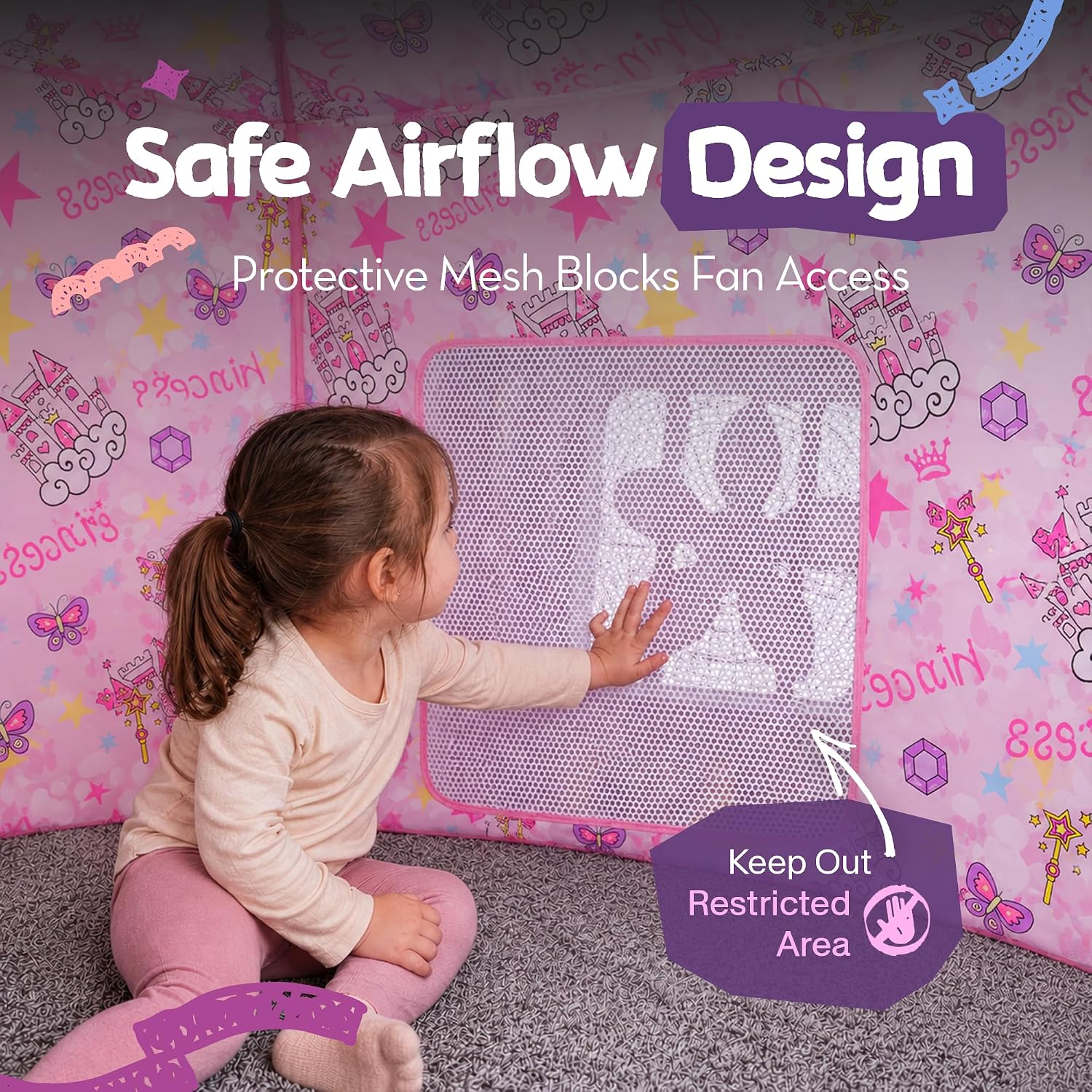 Thumbnail 5 de Skywin SW-236-ATPNF Princess Fort Indoor Play Tent, 77 x 50 in