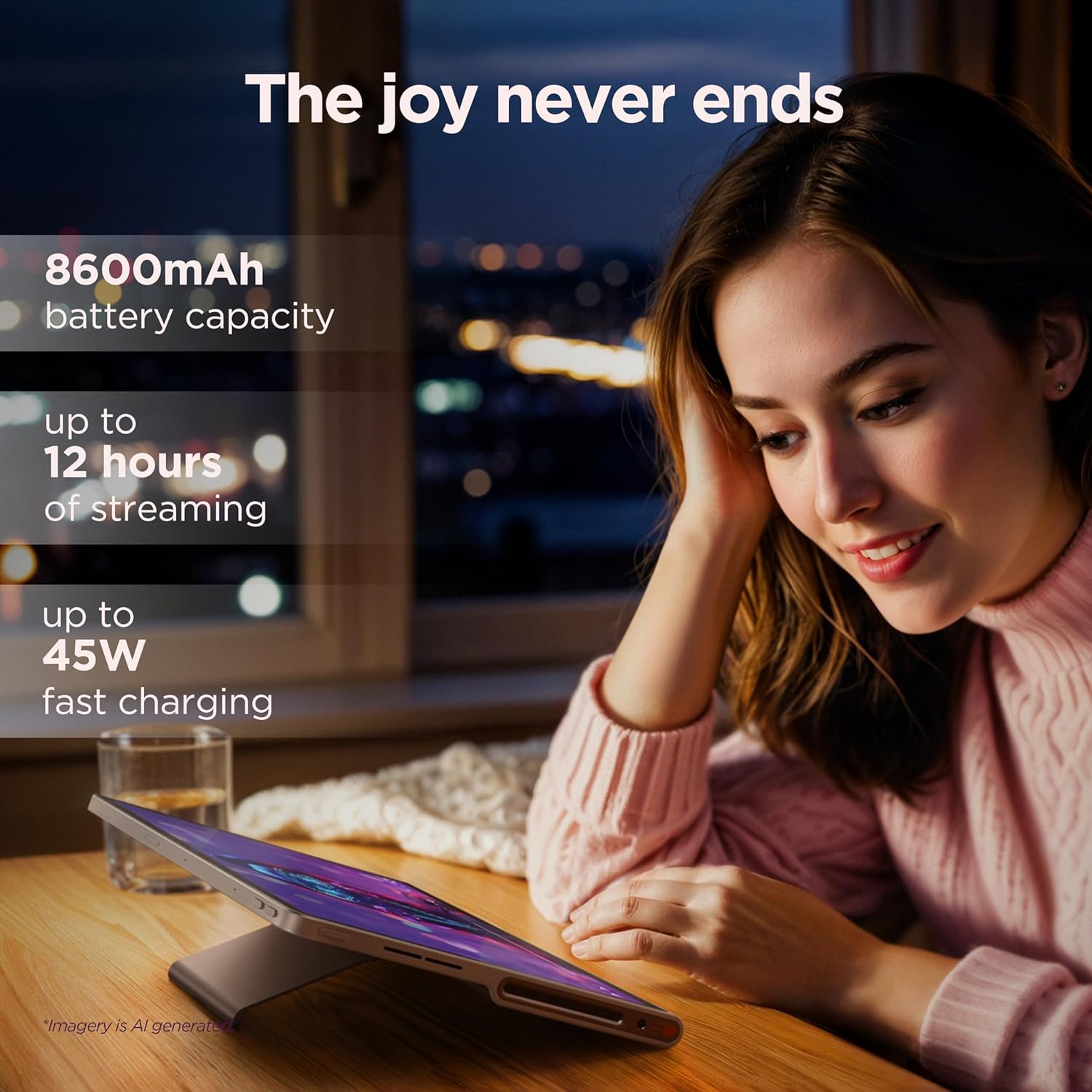Thumbnail 5 de Lenovo Tab Plus Android Tablet (11.5", 2K, 128GB, 8GB RAM, Luna Grey)