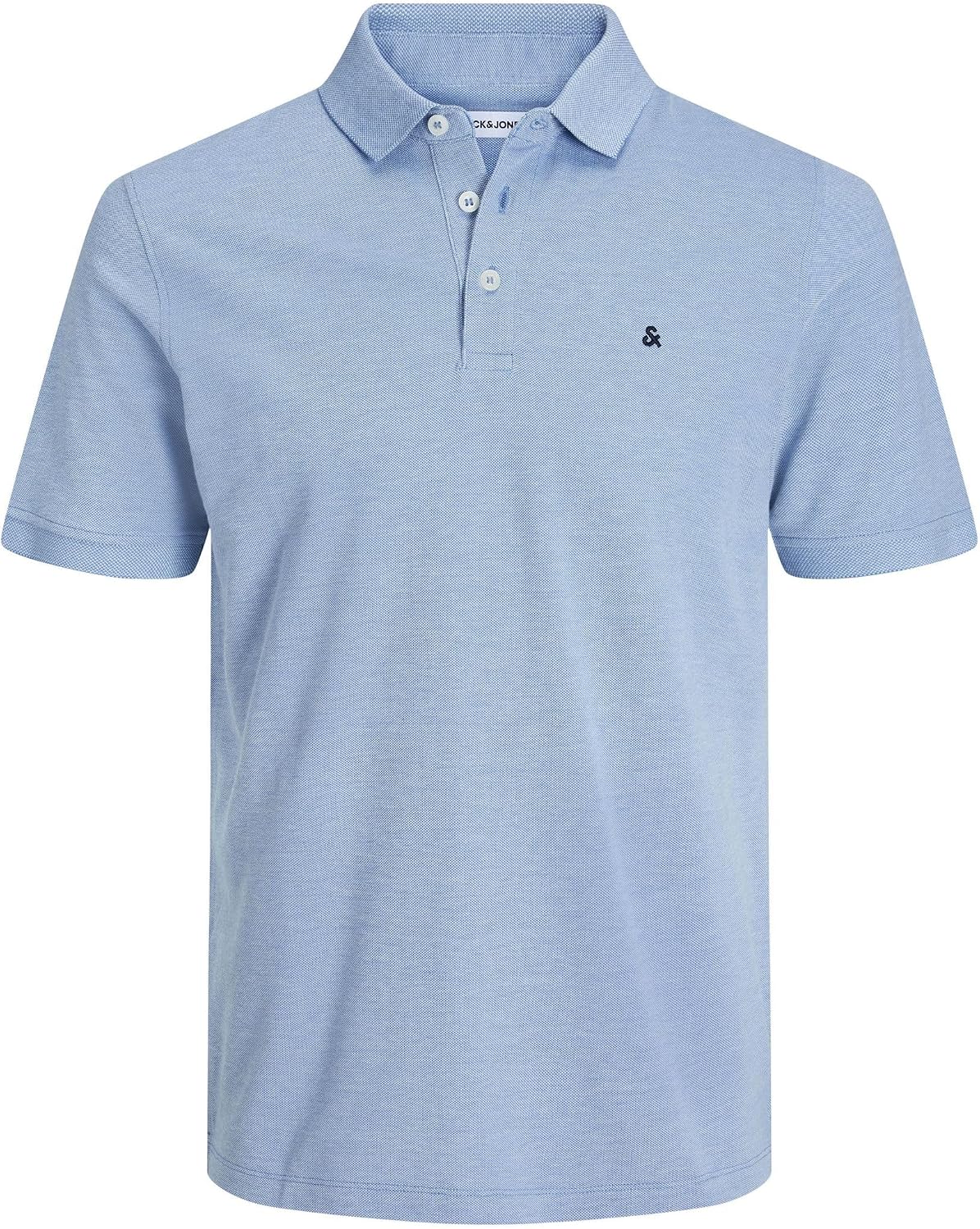 Detalle de Jack & Jones Jjepaulos Polo Ss Noos Polo, Hombre – Azul Marino/Amarillo