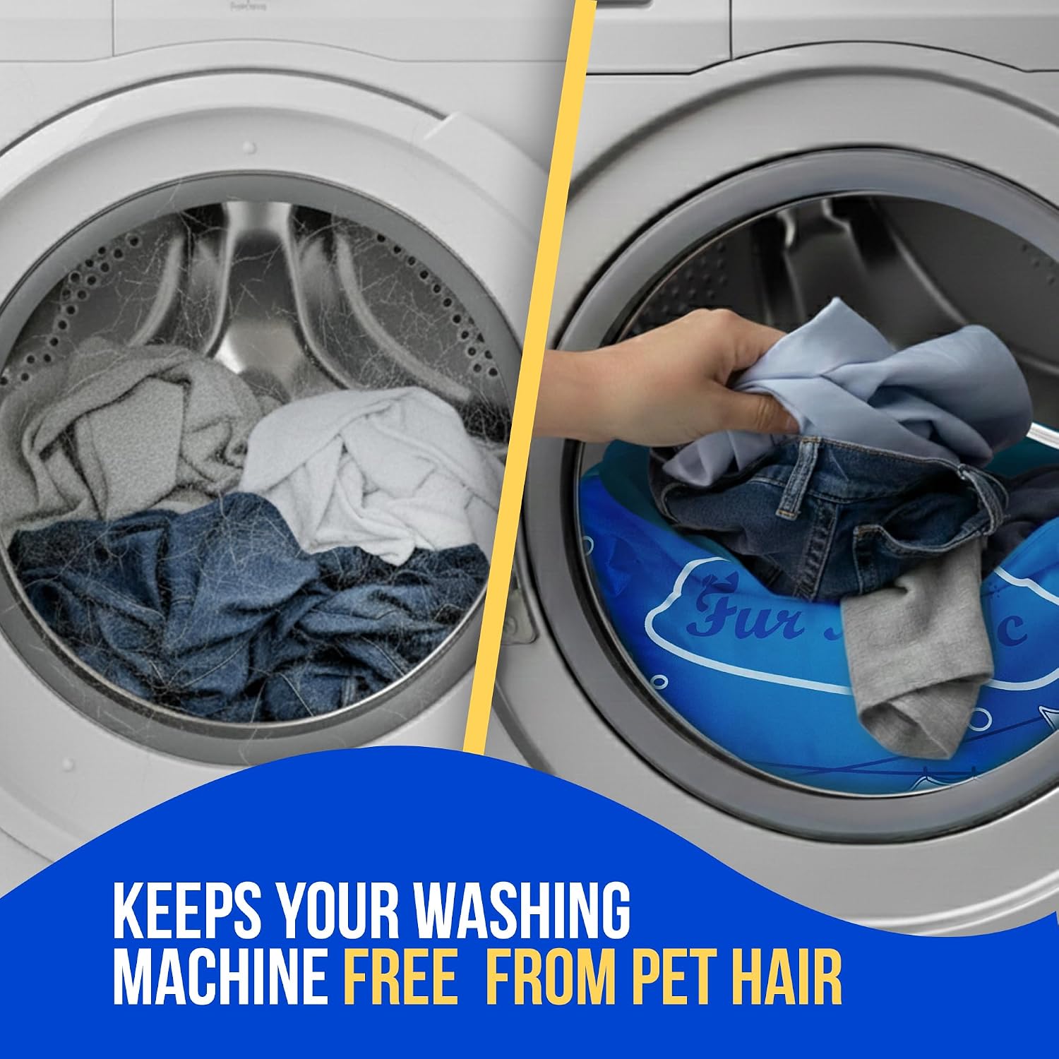 Thumbnail 1 de Fur Magic pet laundry hair catcher bag (large, reusable, limited edition)