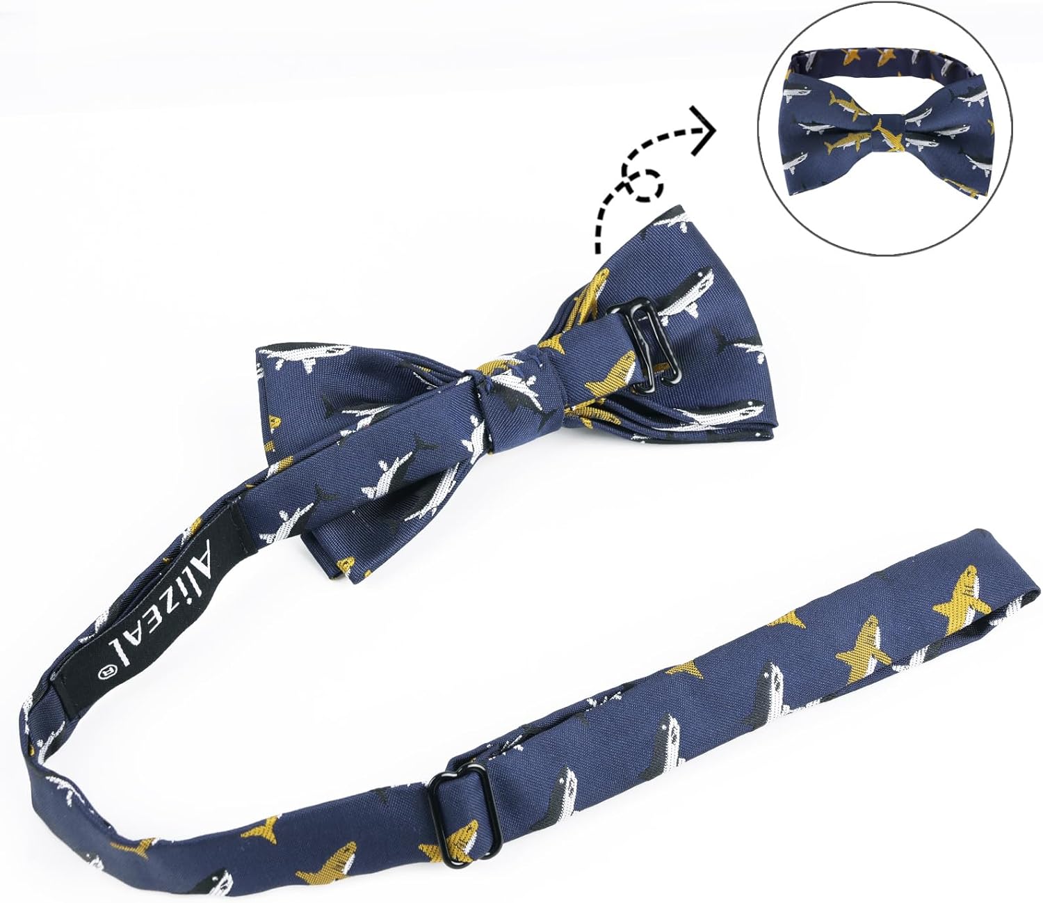 Thumbnail 4 de Alizeal Boys Pre-tied Bow Tie Novelty Adjustable Bow Tie for Birthday, Wedding, Party and Prom