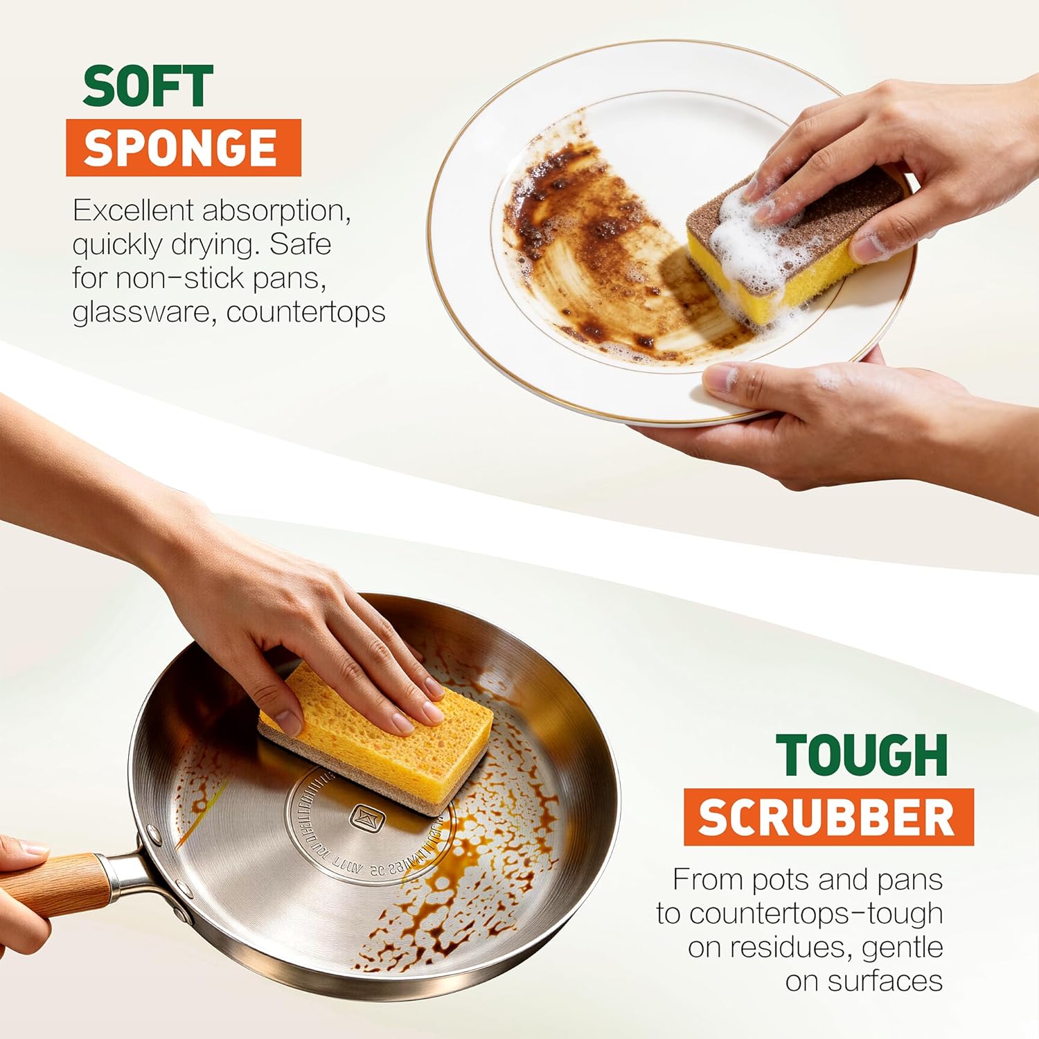 Thumbnail 2 de Eco Sponge 8 Pack compostable dish sponges 🧽