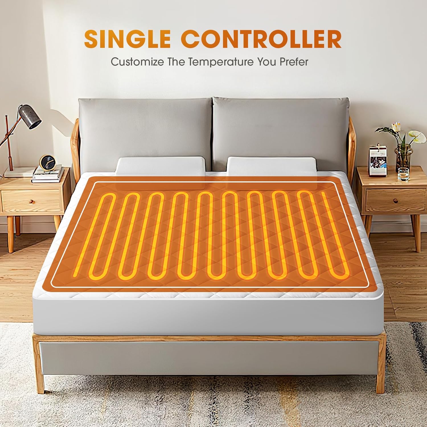 Detalle de Heated Mattress Pad King 78x80