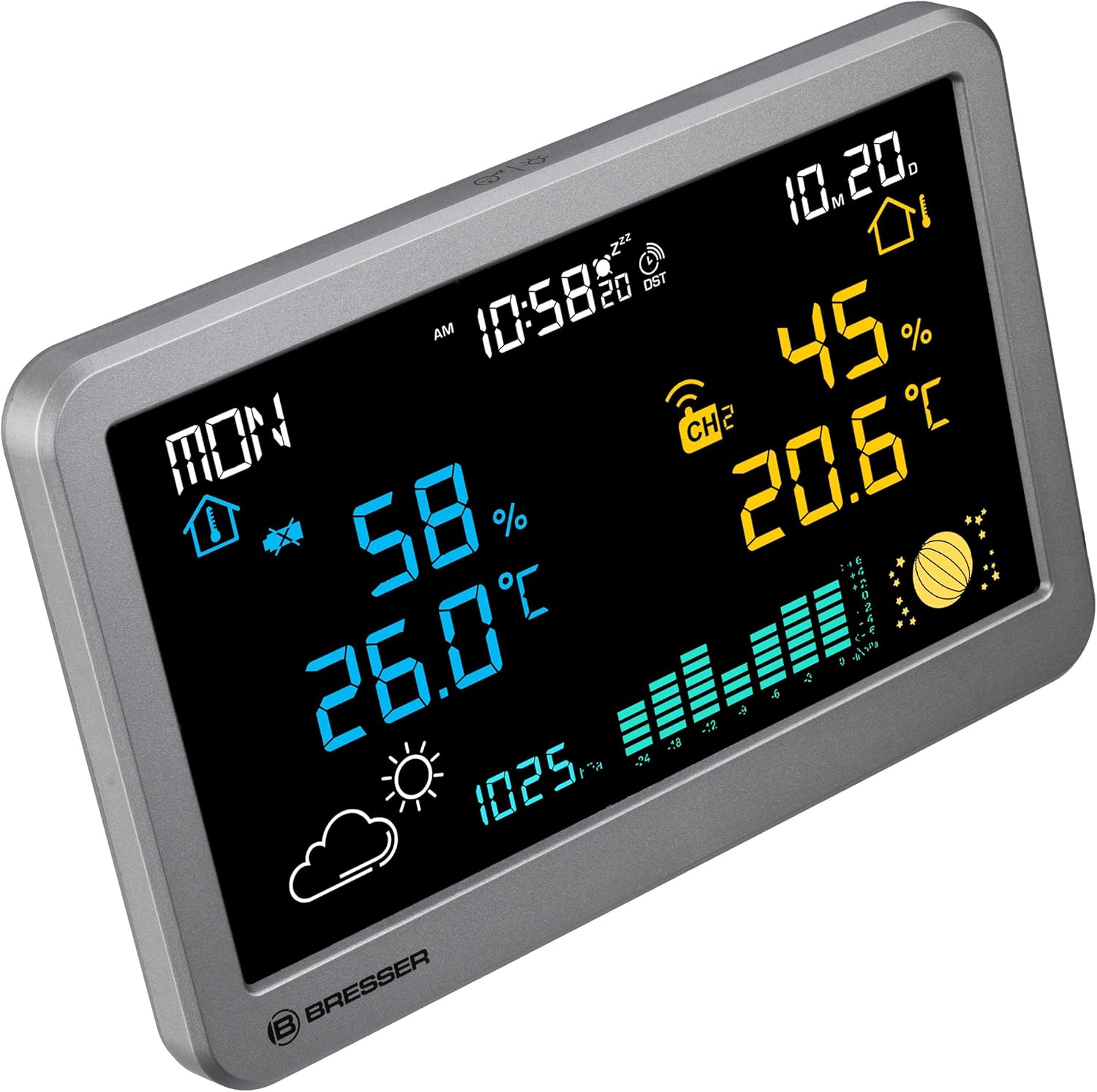 Detalle 1 de Bresser MeteoTemp TBH Funk-Wetterstation
