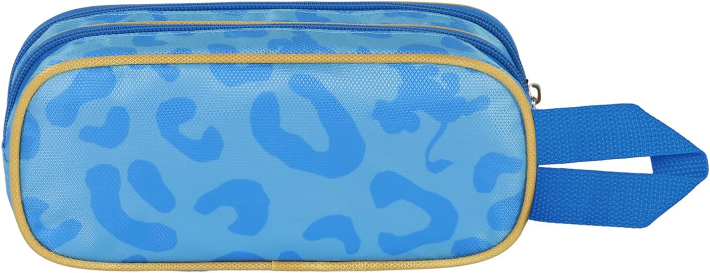 Detalle 1 de Disney Il Re Leone Wild Astuccio 3D doppio con zip blu, 22 x 10 cm
