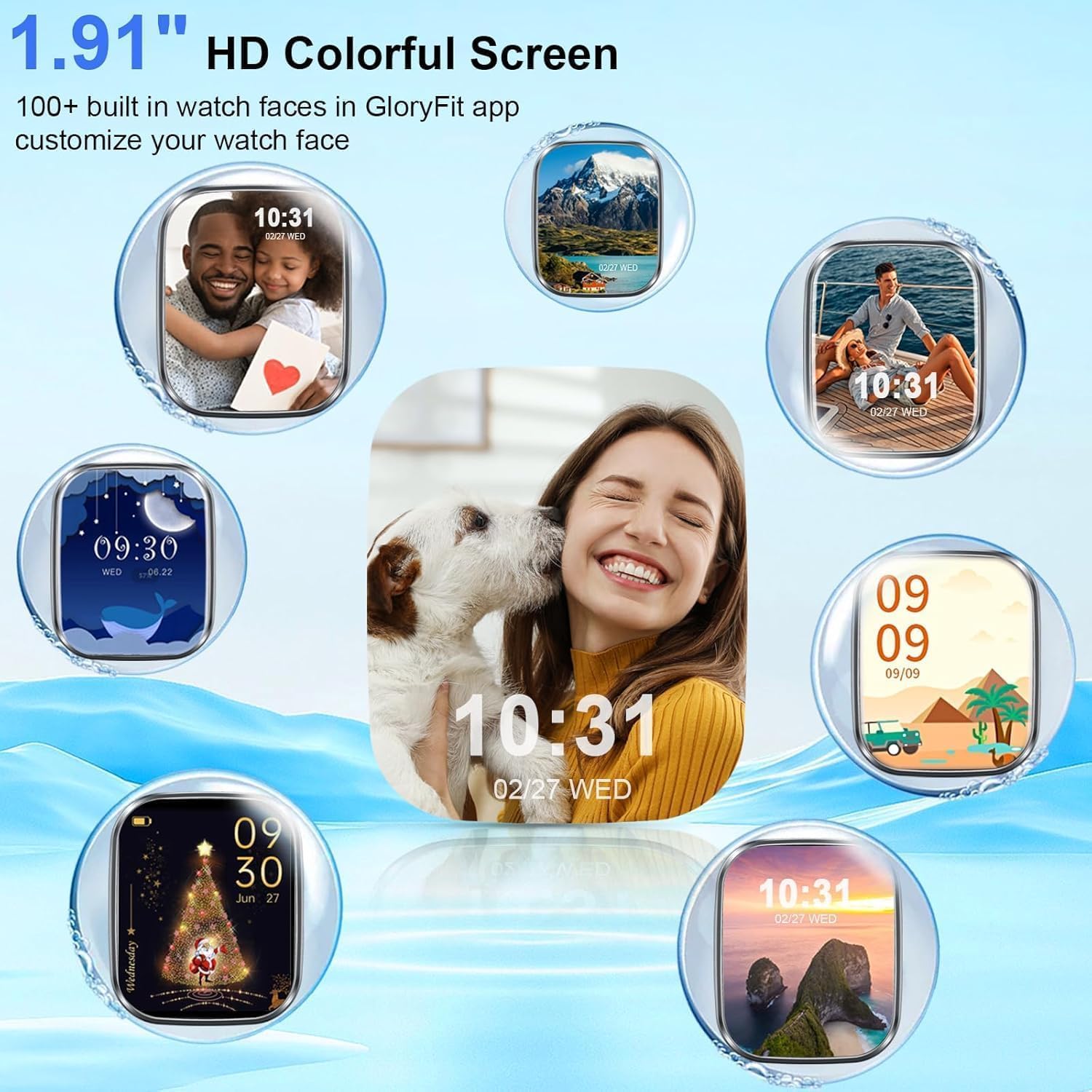 Thumbnail 2 de Smart Watch for Women Men (Answer/Make Call) 2026 Fitness Watch with 1.96" HD Display, IP68