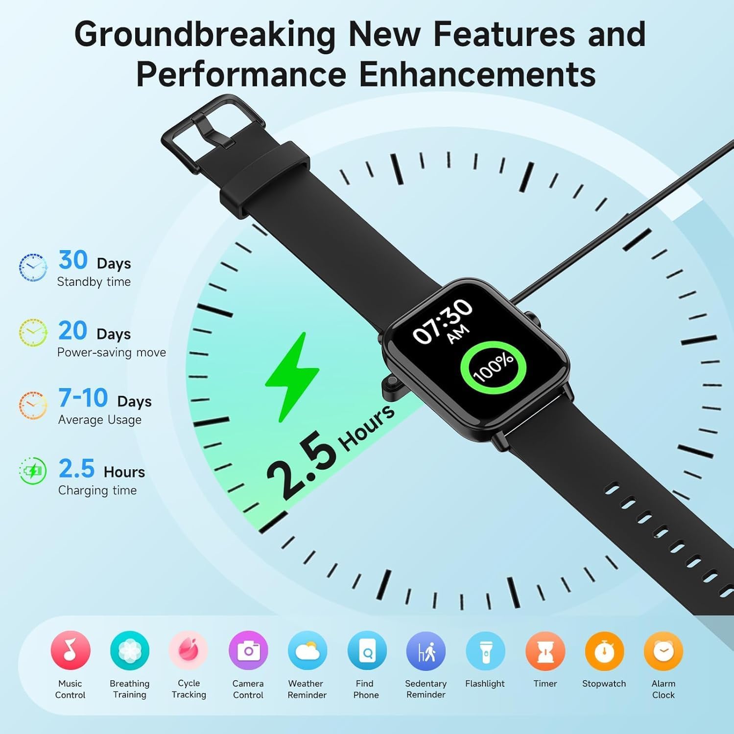 Thumbnail 6 de Gydom Smart Watch for Men and Women with 1.8" HD Display and Alexa Built-in