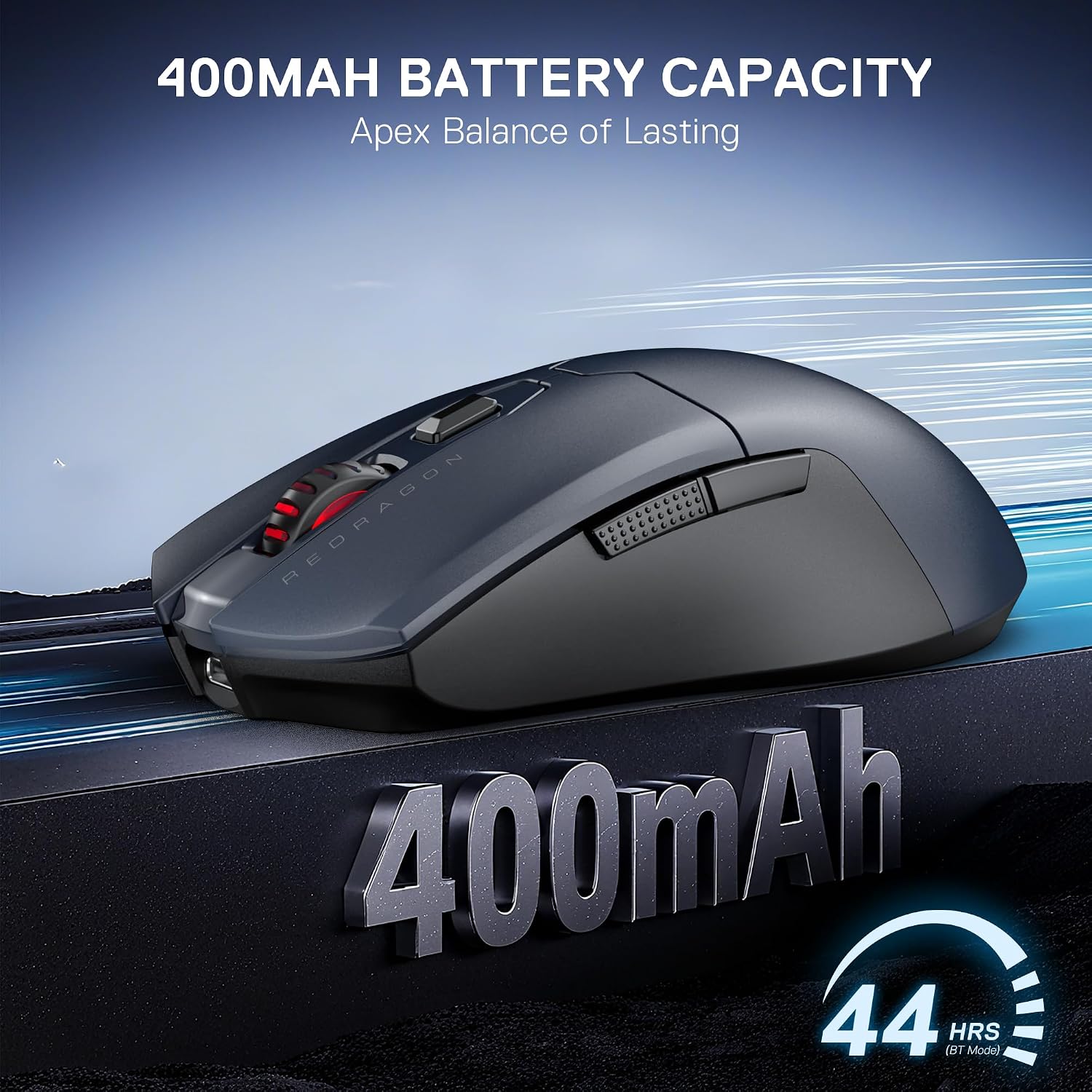 Detalle de Redragon M995 LIT Wireless Gaming Mouse (BT + 2.4G) with 10,000 DPI and 6 programmable macros