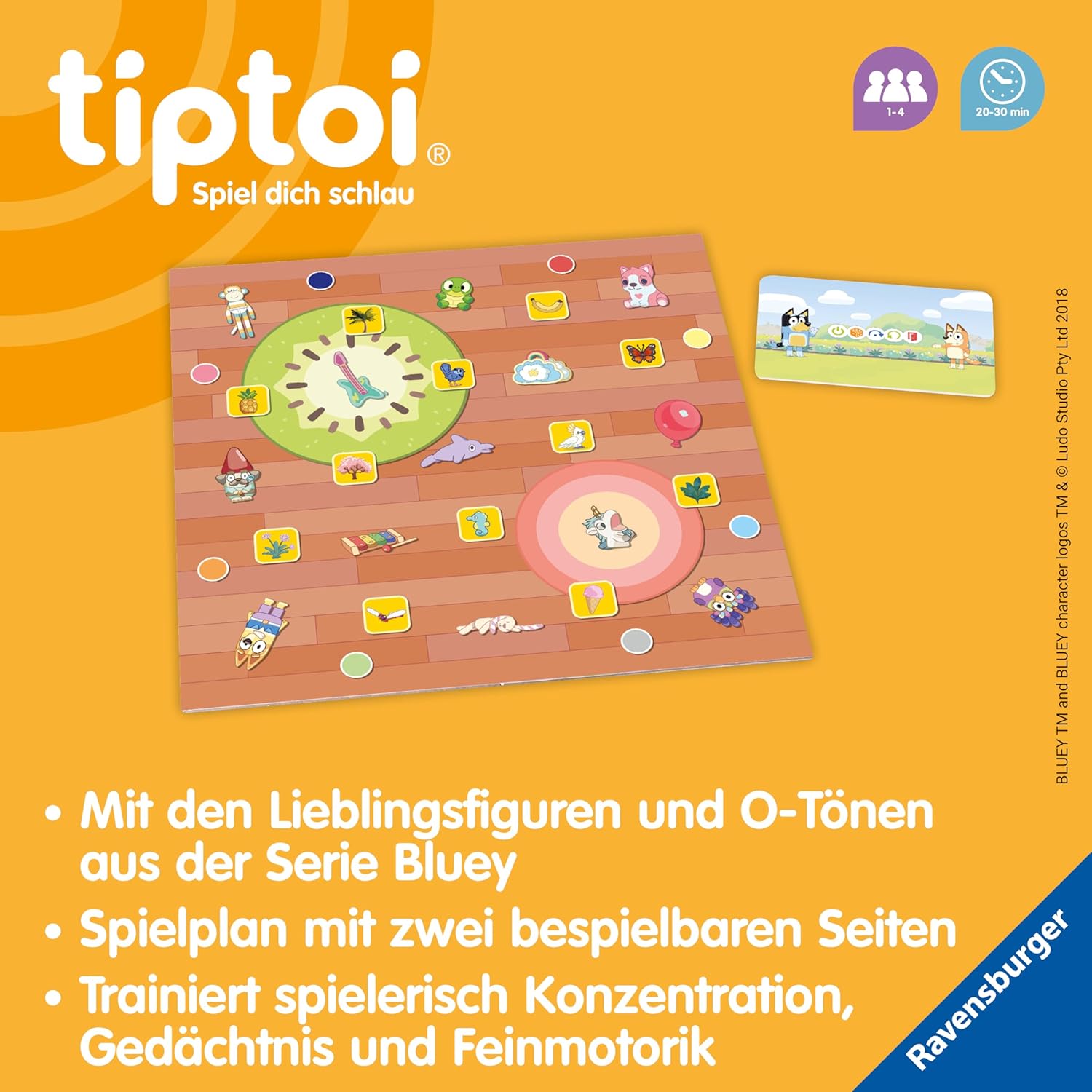 Detalle de tiptoi Spiel Bluey Aufräum-Spaß ab 4