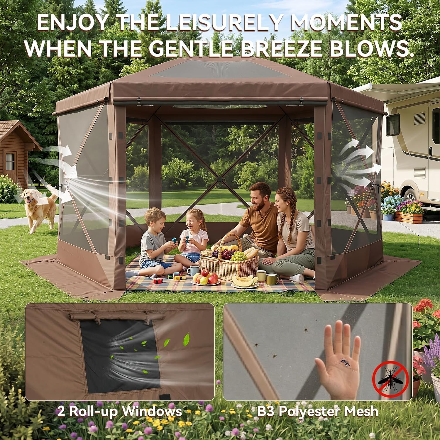 Detalle 2 de Breezestival Pop-Up Canopy Tent, 10x10 ft
