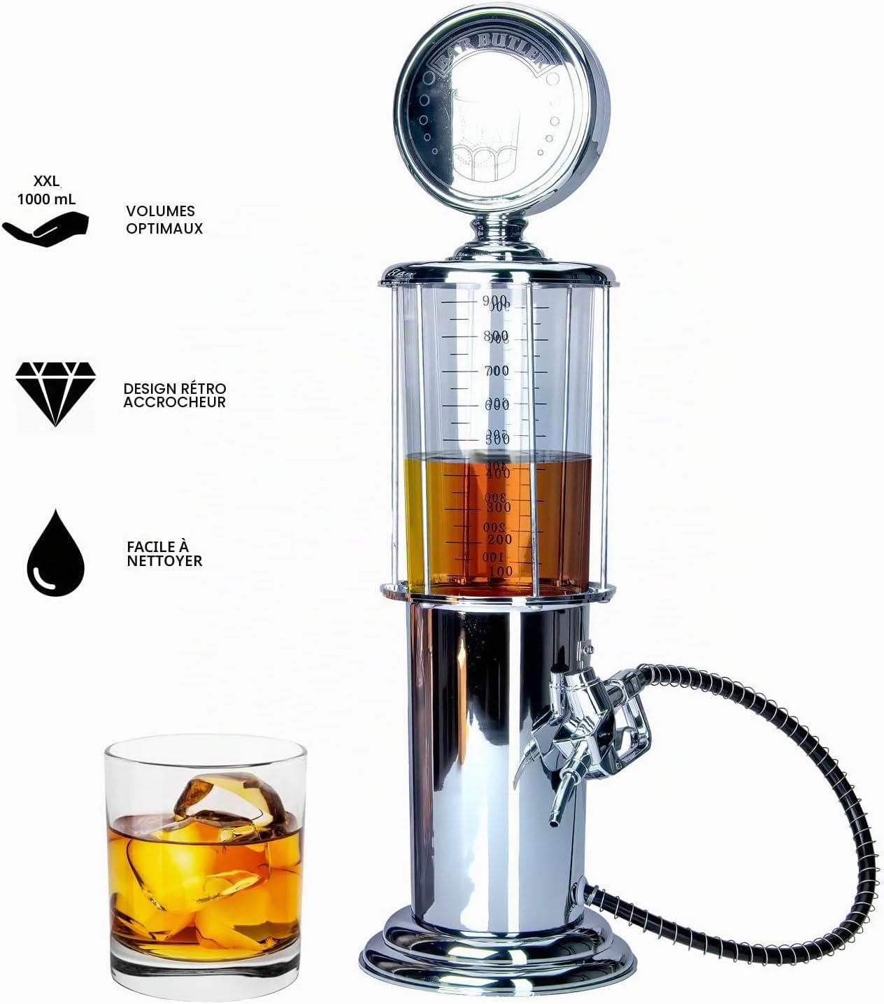 Detalle 1 de GOODS+GADGETS® RETRO-GETRAENKESPENDER retro drankendispenser van 1.000 ml