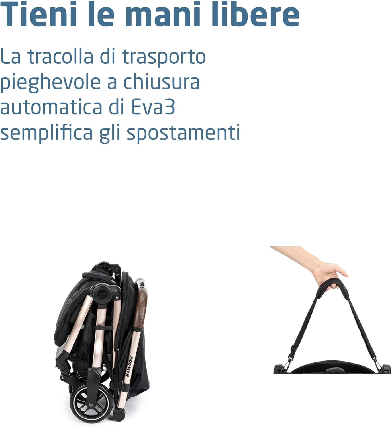 Detalle 1 de Maxi-Cosi Eva3 Passeggino 22 kg 👶