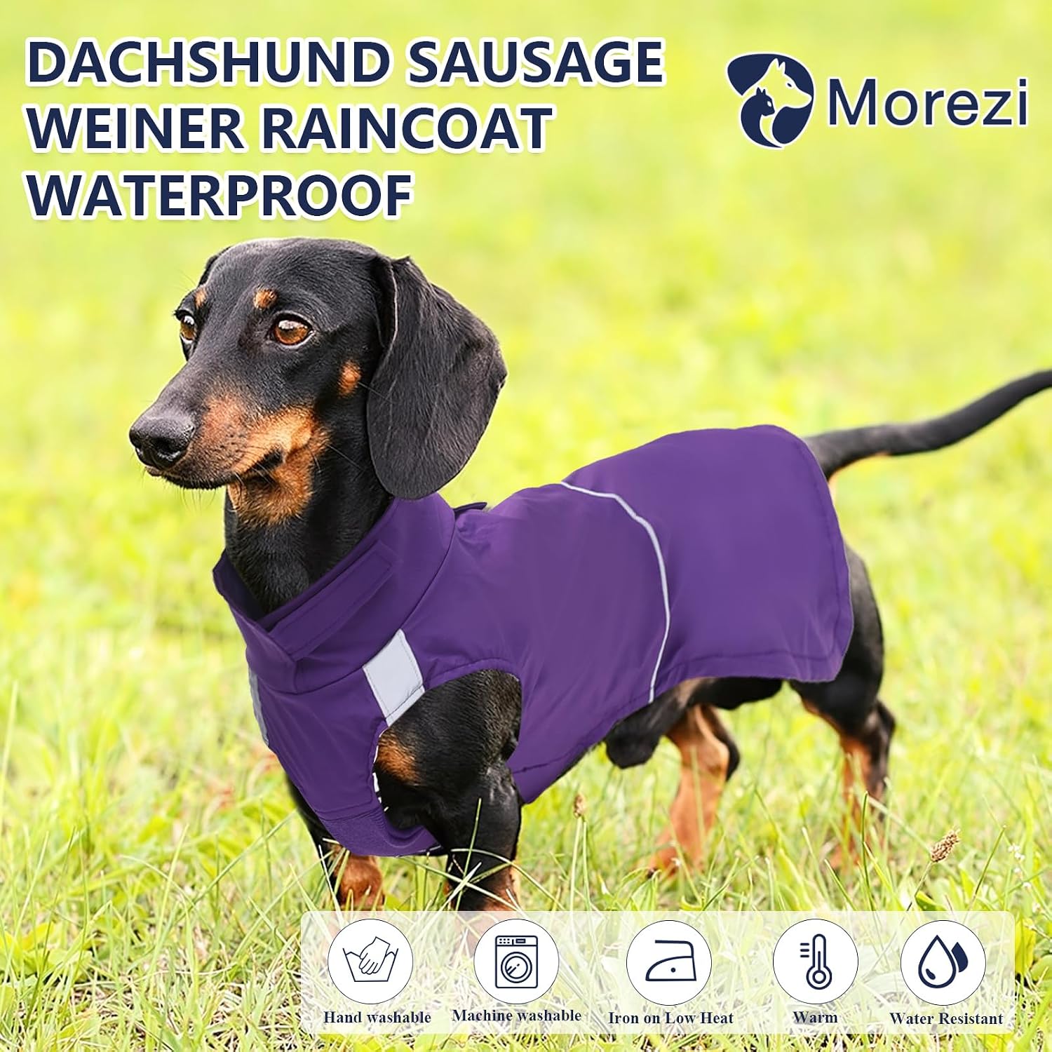 Detalle 2 de Dachshund Waterproof Raincoat XS