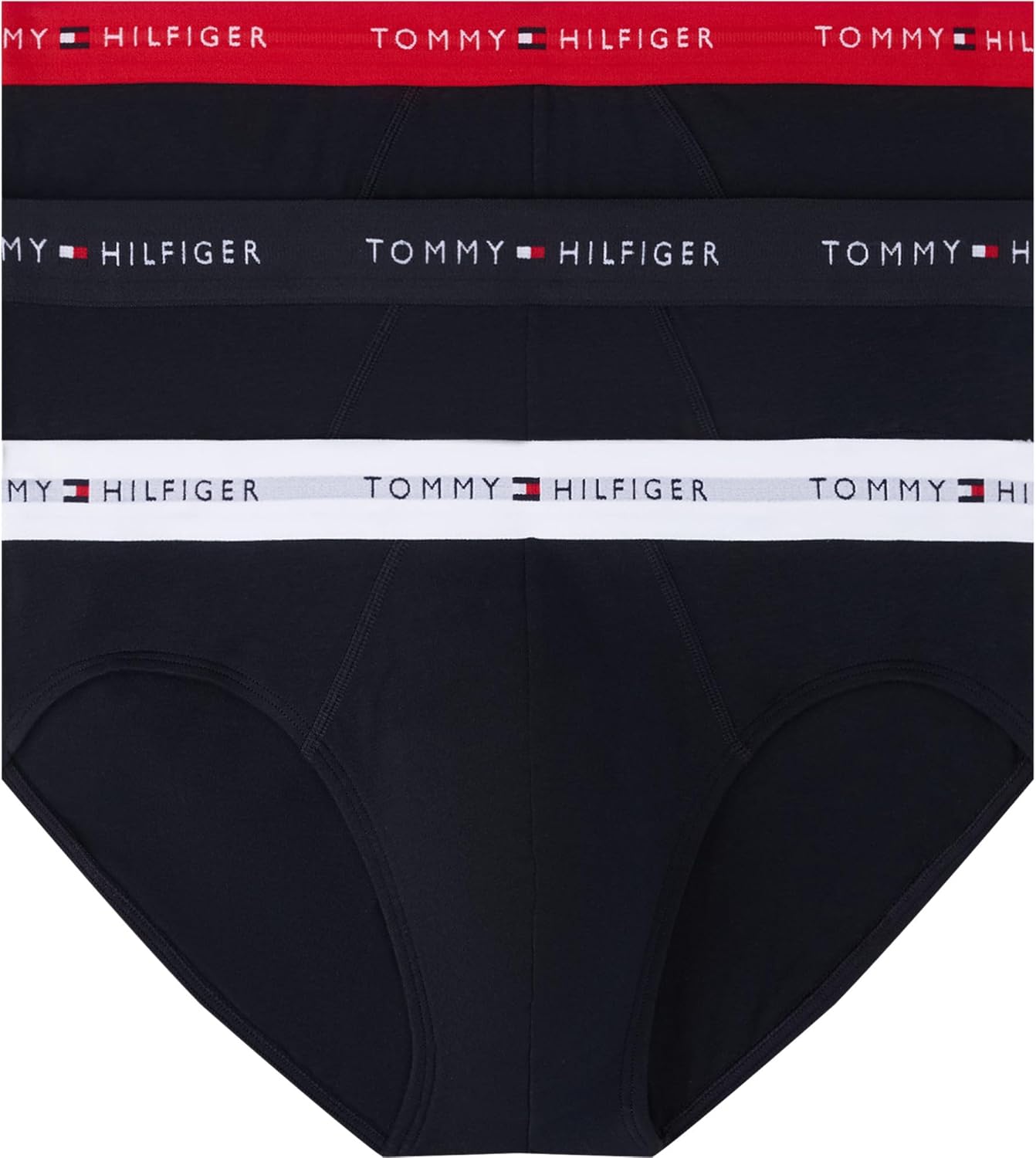 Thumbnail 6 de Tommy Hilfiger Herren 3er Pack Hip Briefs Unterhosen mit Logobund
