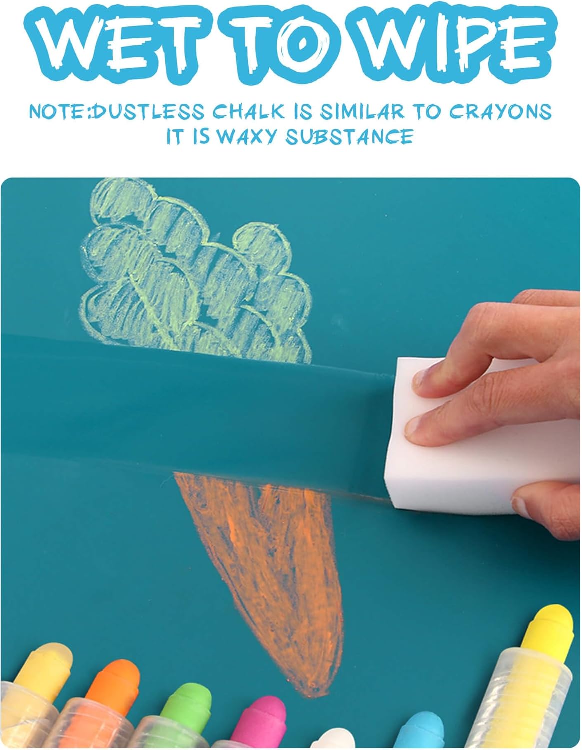 Thumbnail 4 de NewFamily Dustless Chalk 12 pcs